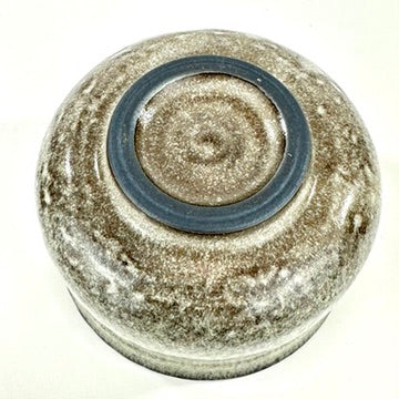 Japanese Handmade Banko Ware Chawan Matcha Tea Bowl Moegi Ash Grey Green Glaze NEW 5"