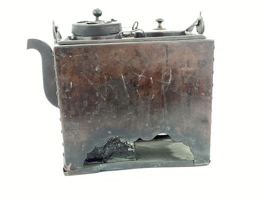 Antique Japanese Charcoalheated Copper Sake Bottle Warmer