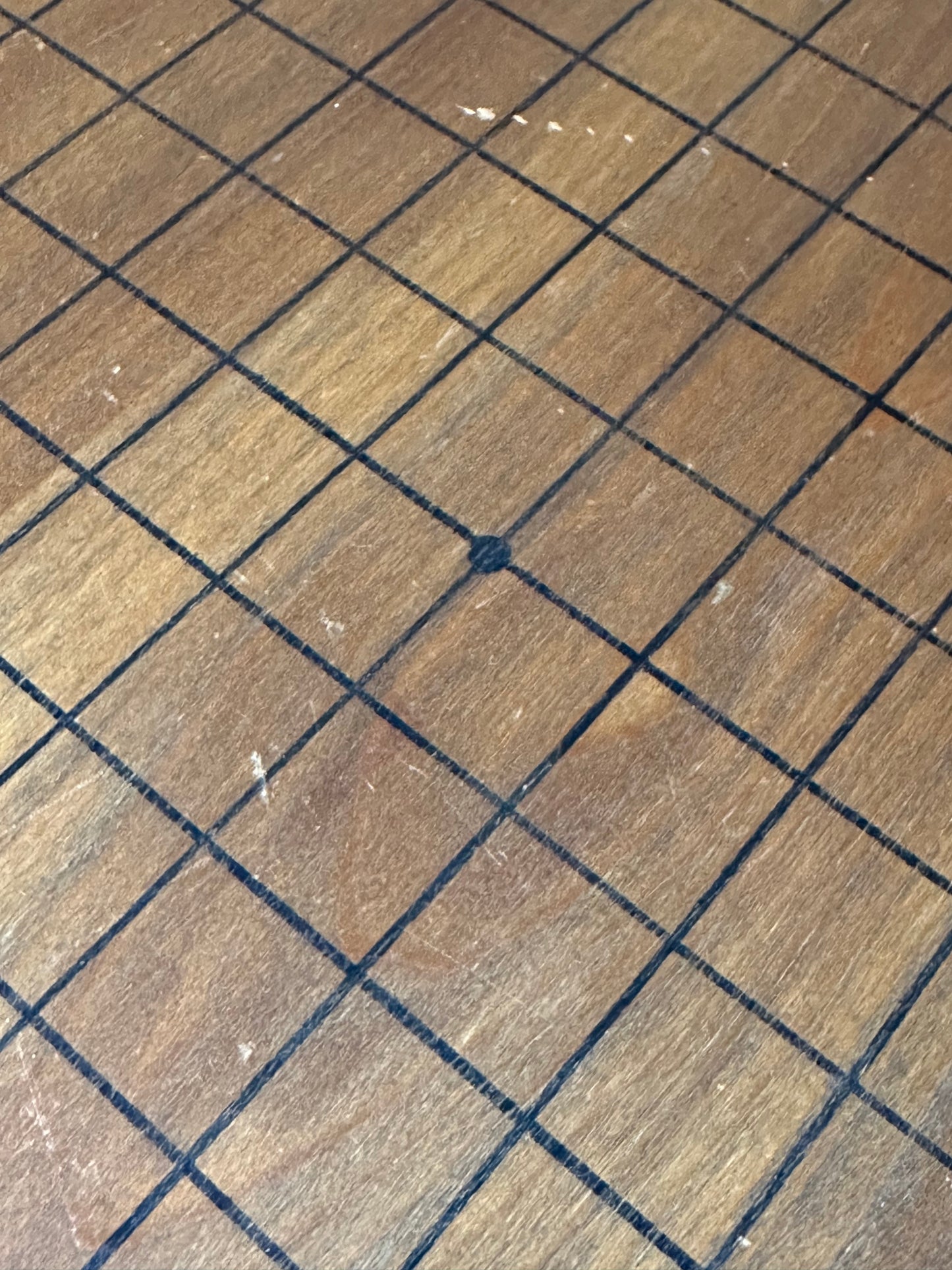 Vintage Japanese Goban 5.5" (14cm) Thick Go Game Board Floor Board D4