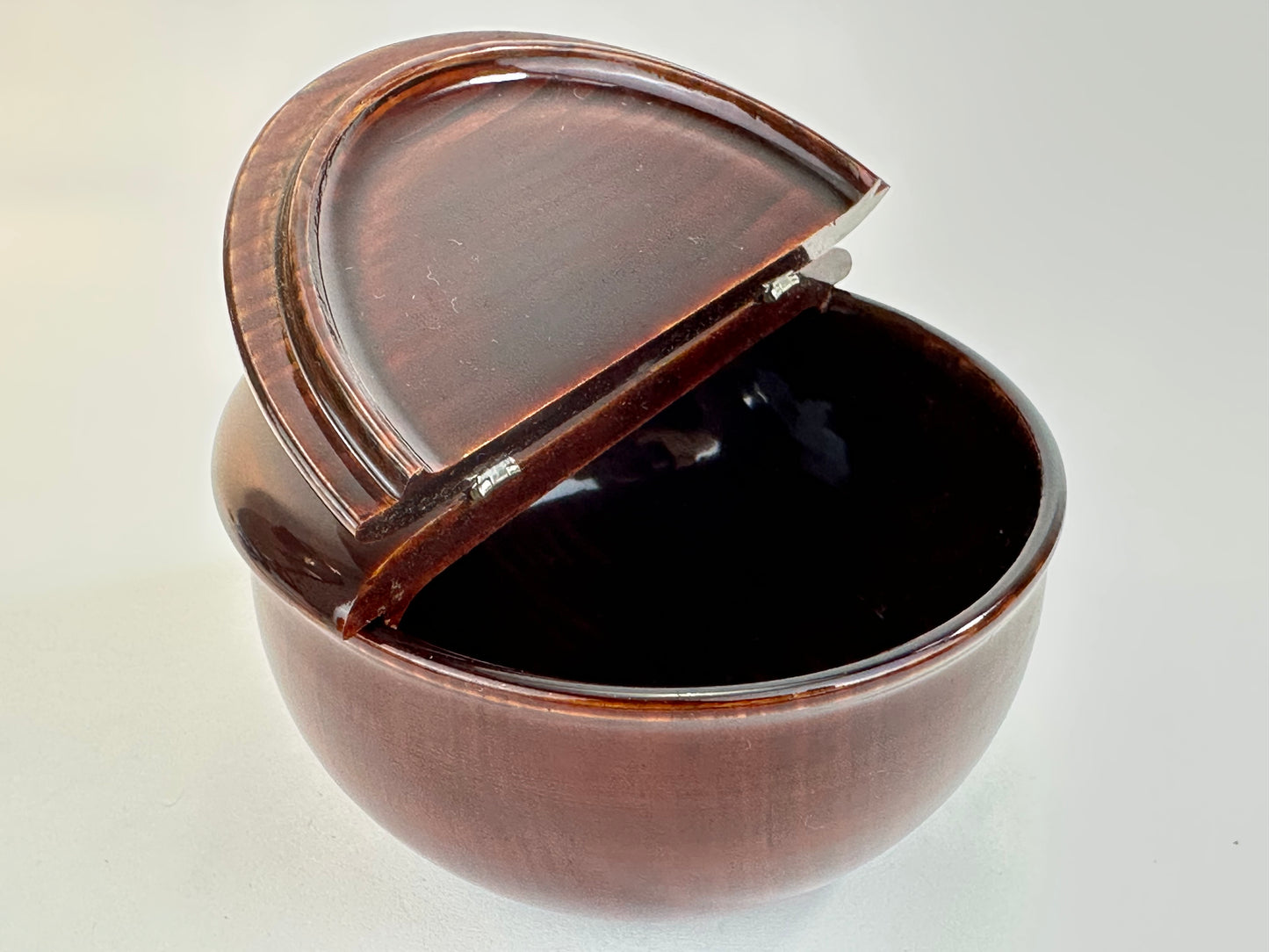 Vintage Japanese Natsume Wooden Tea Caddy Oimatsu Chaki