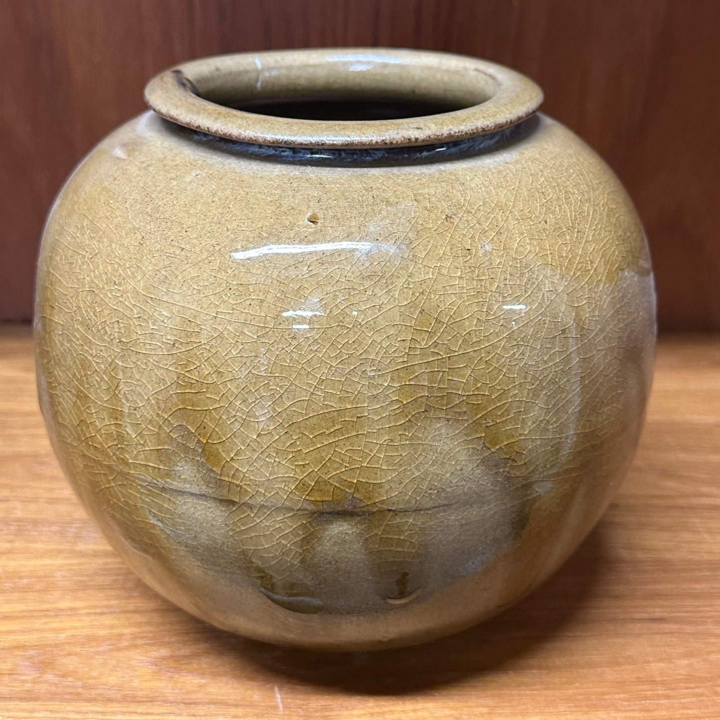 Vintage Japanese Showa Era (mid 20th) Hand Thrown Vase Ikebana