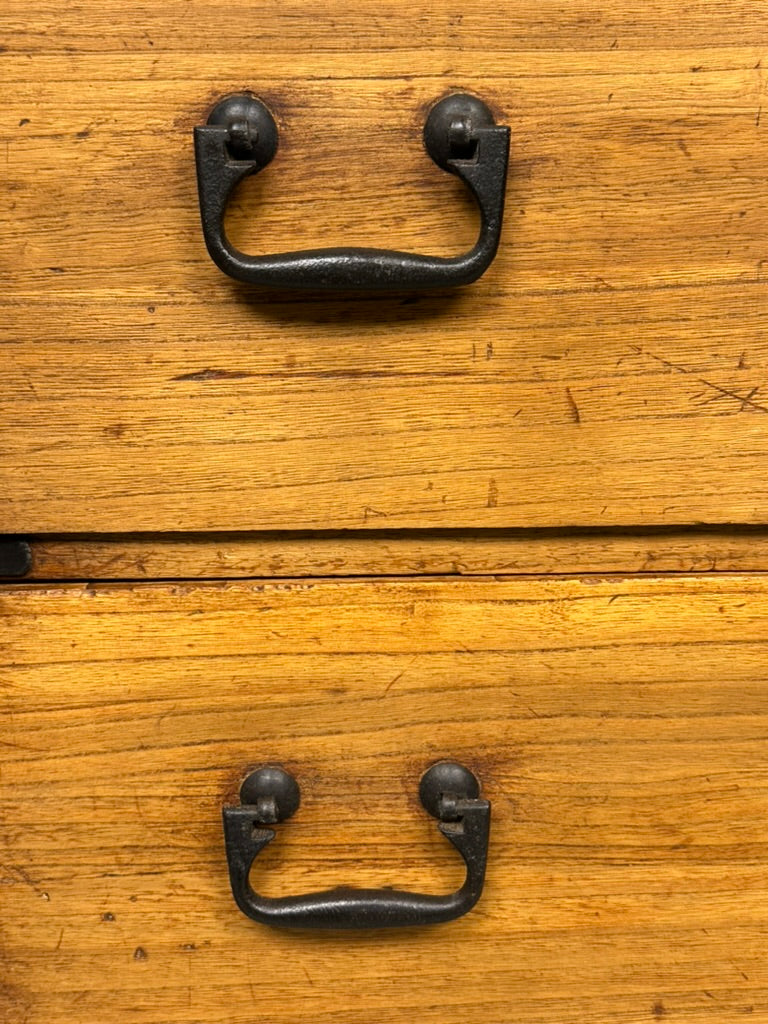 Antique Japanese Kiri Wood Ishodansu Kasane Tansu Meiji Era Chest of Drawers