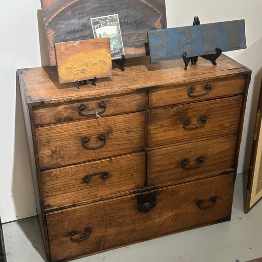 Antique Japanese Meiji Era c1880's Tansu