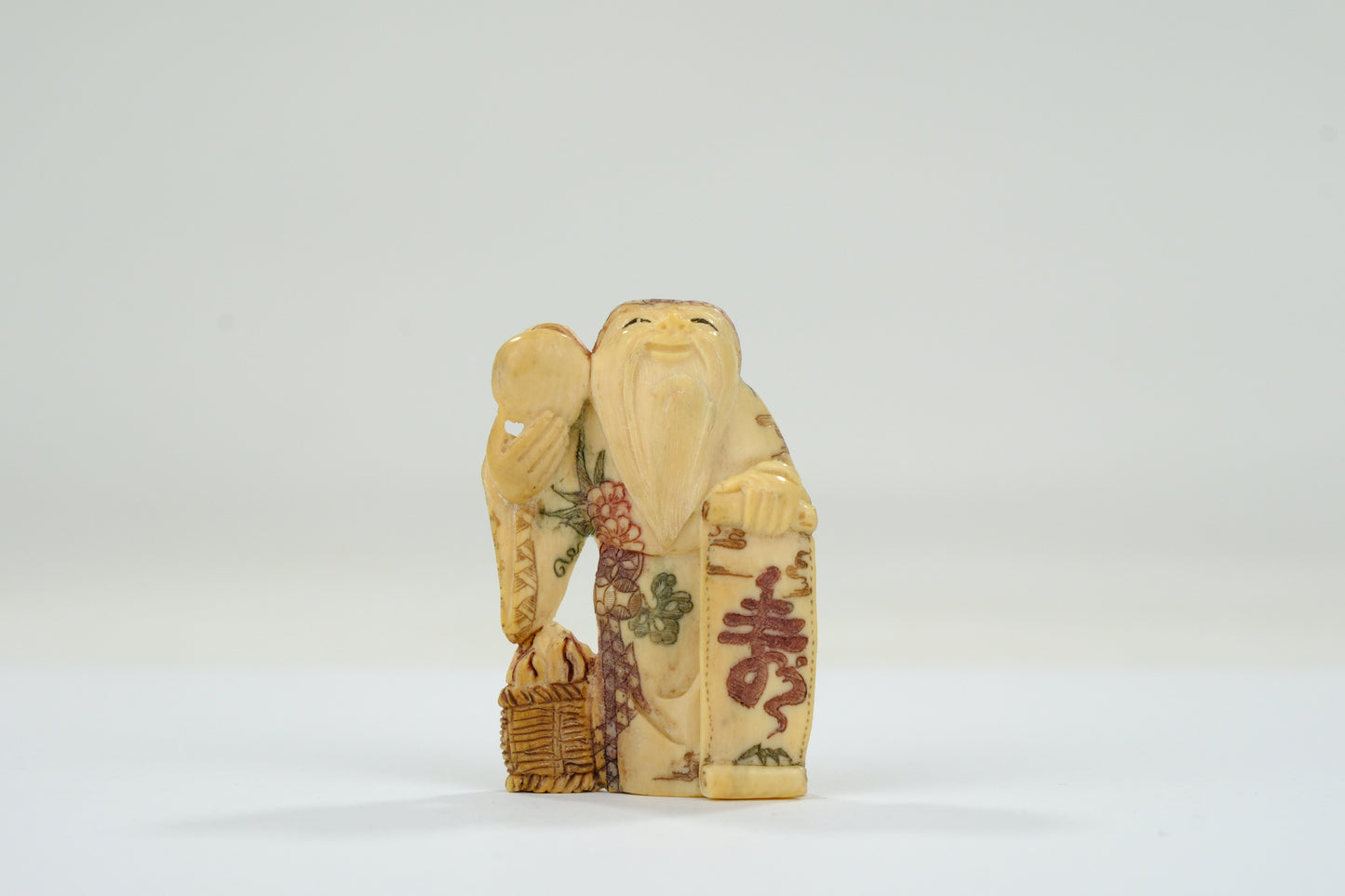 Vintage Chinese Figurine / Netsuke Hand Carved Oxbone ~2”H