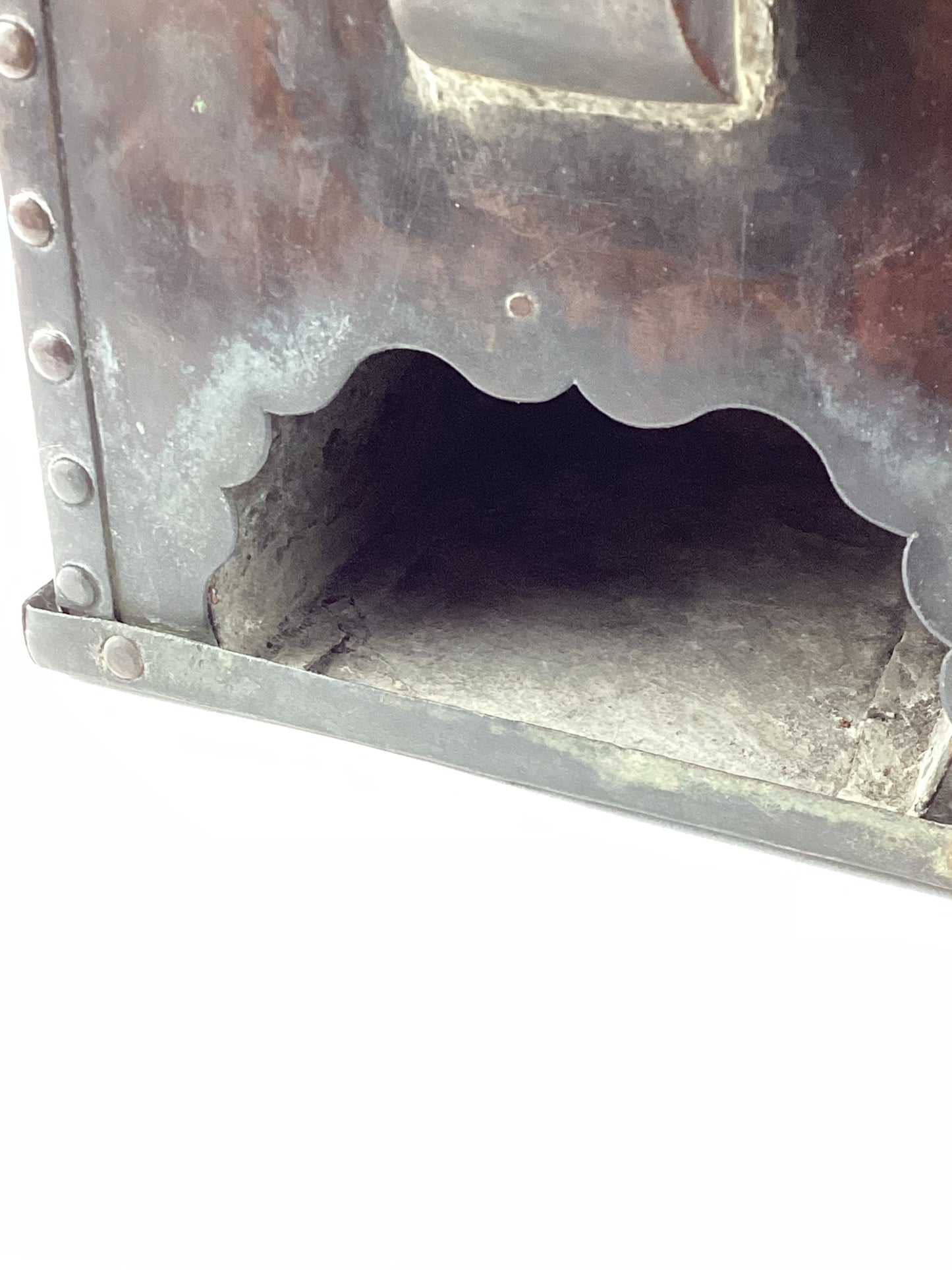 Antique Japanese Charcoalheated Copper Sake Bottle Warmer