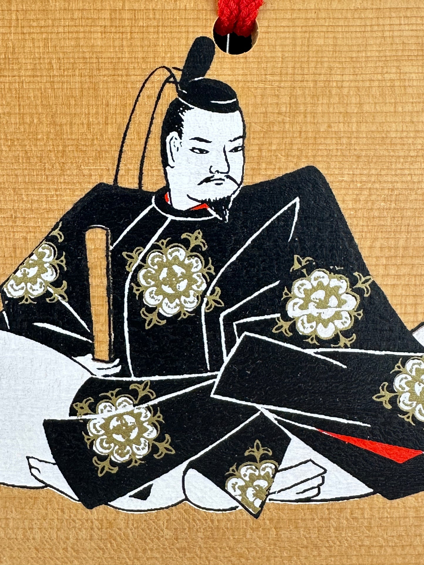 Vintage Japanese Ema Votive Plaque Hand-Painted Wooden Shrine Offering Wishes & Blessings 6"