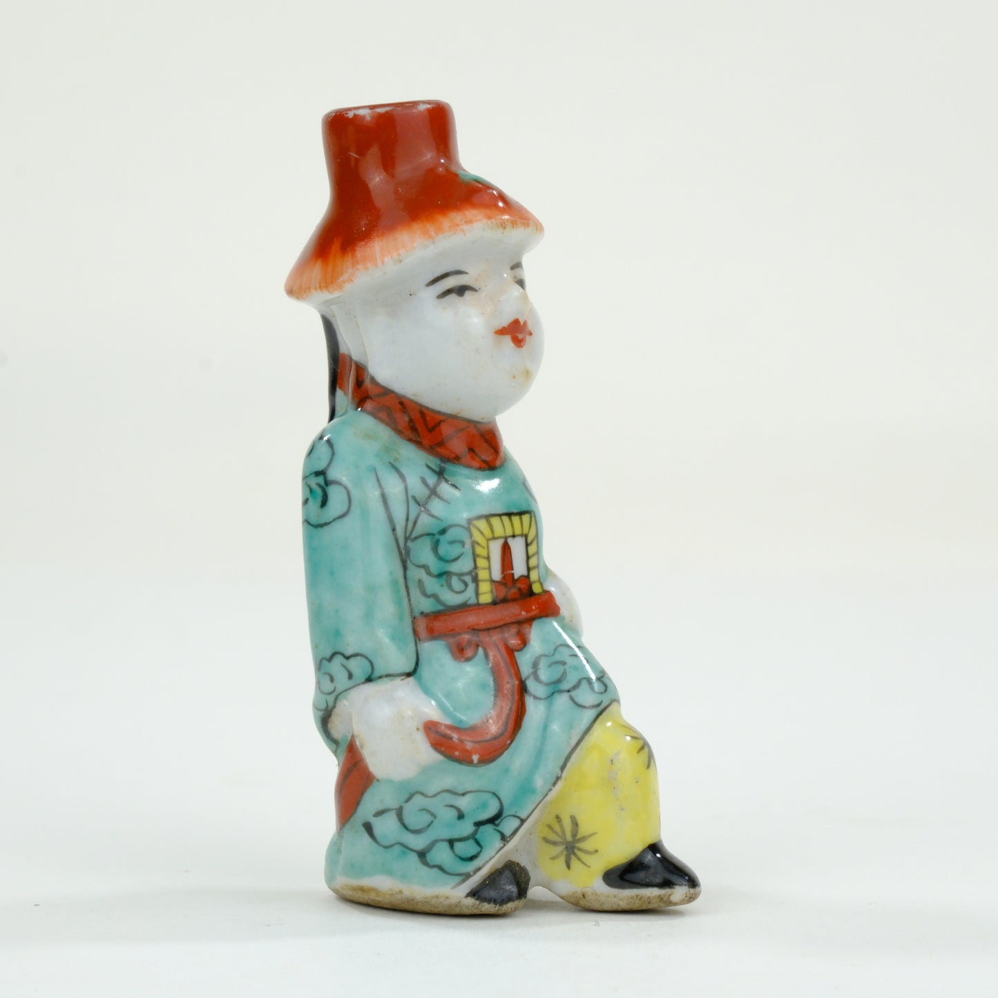 Vintage Chinese Ceramic Snuff Bottle 3"