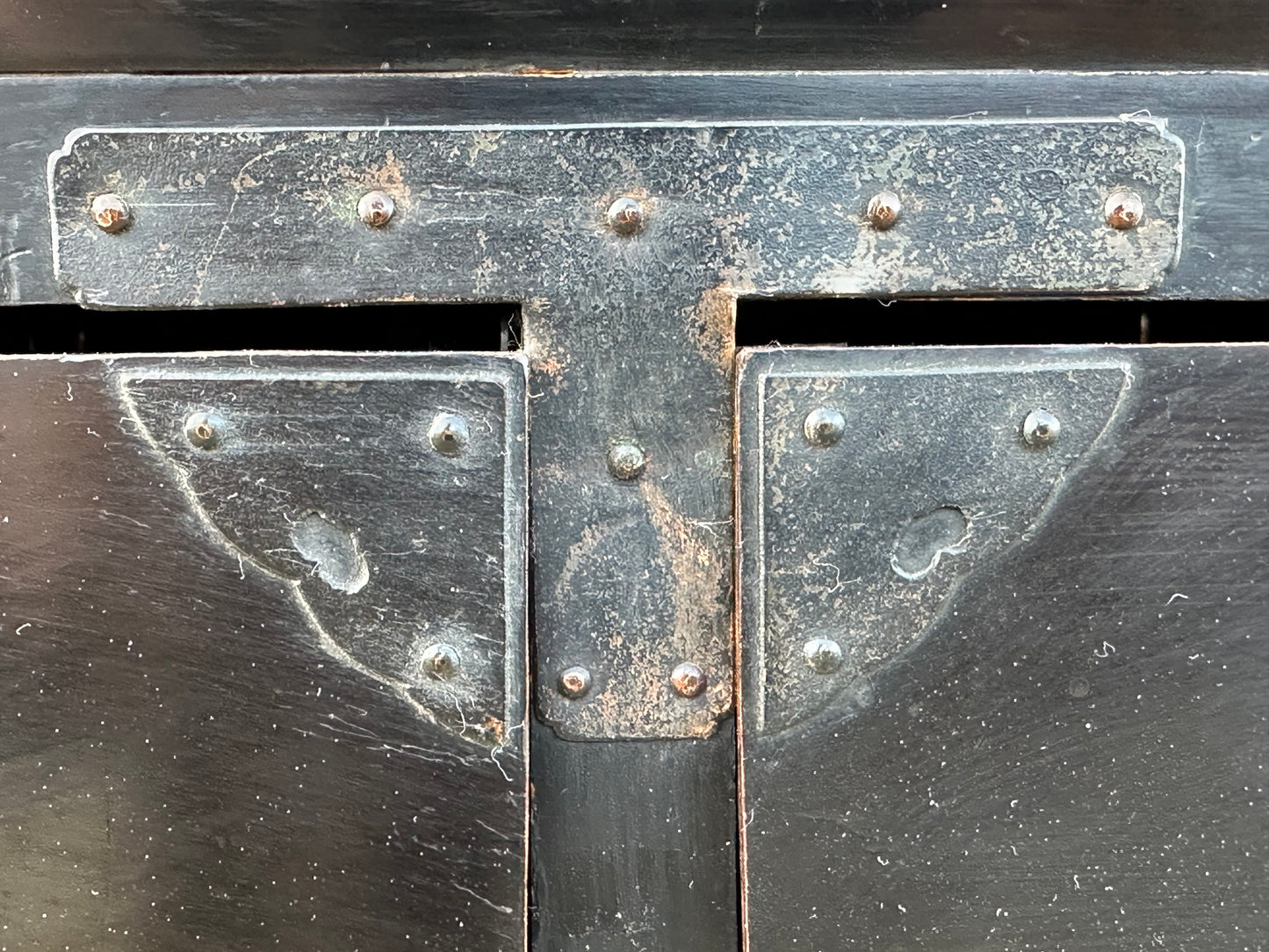 Antique Japanese Edo Era “Katanadansu” Black Lacquer Sword Chest 67"