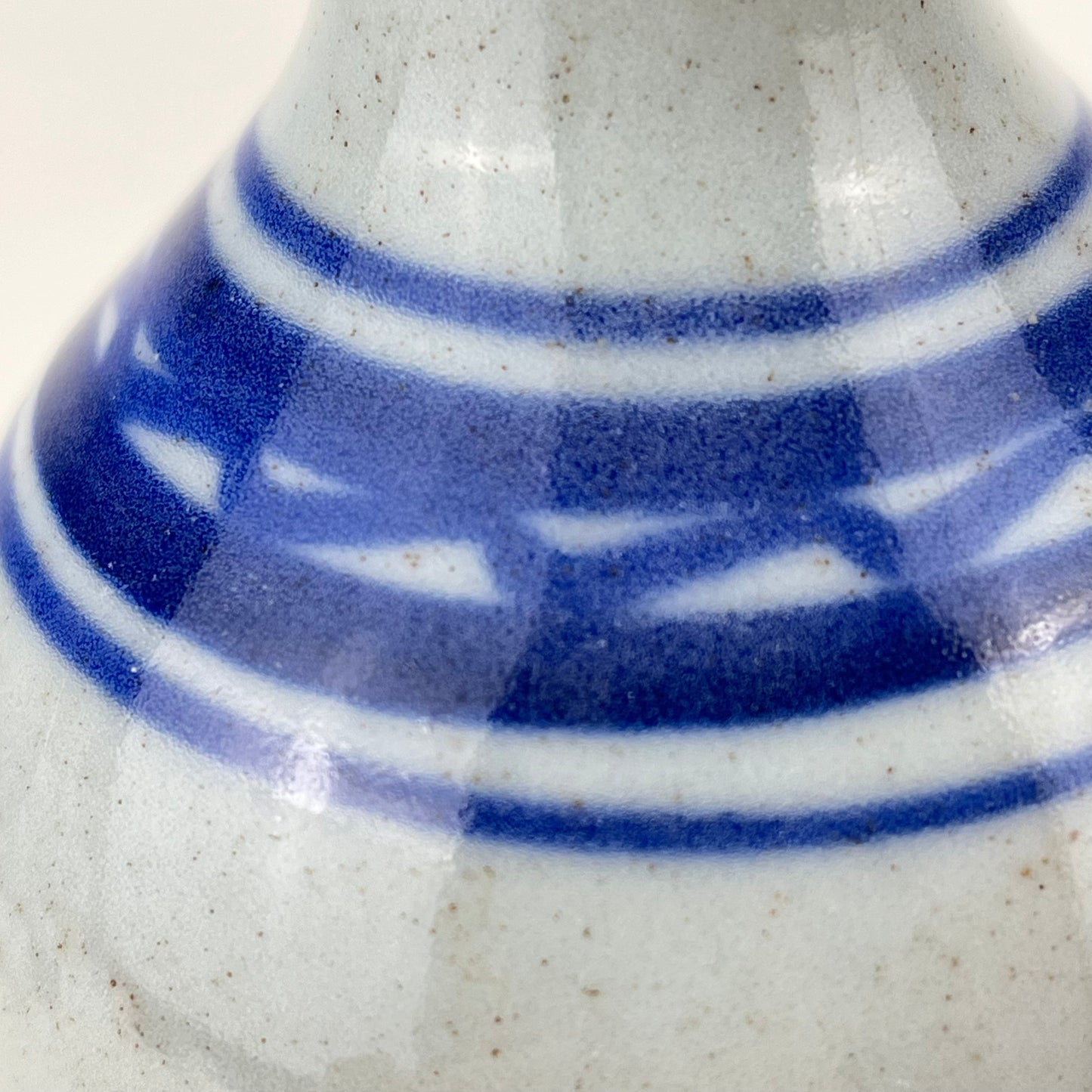 Antique Japanese Late Edo Era Ceramic Tokkuri Sake Bottle 9” (damaged)