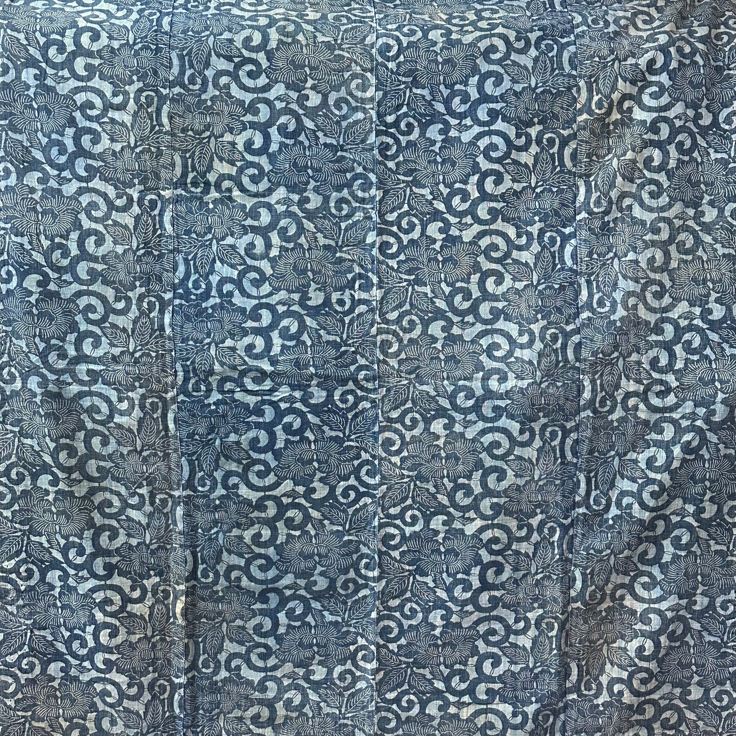 Antique Japanese 19th Century Textile - Katazome Indigo 48"x56" #67