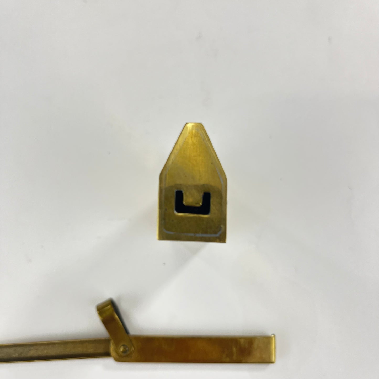 Vintage Chinese Cabinet or Chest Lock & Key Brass 1.5"