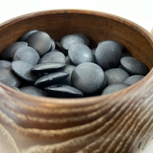 Vintage Go Stones Full Set of 182 Natural Slate Only