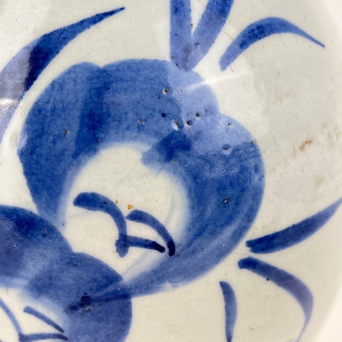 Antique Japanese c1890 Tokkuri Sake Bottle Vase Blue & White 9.0