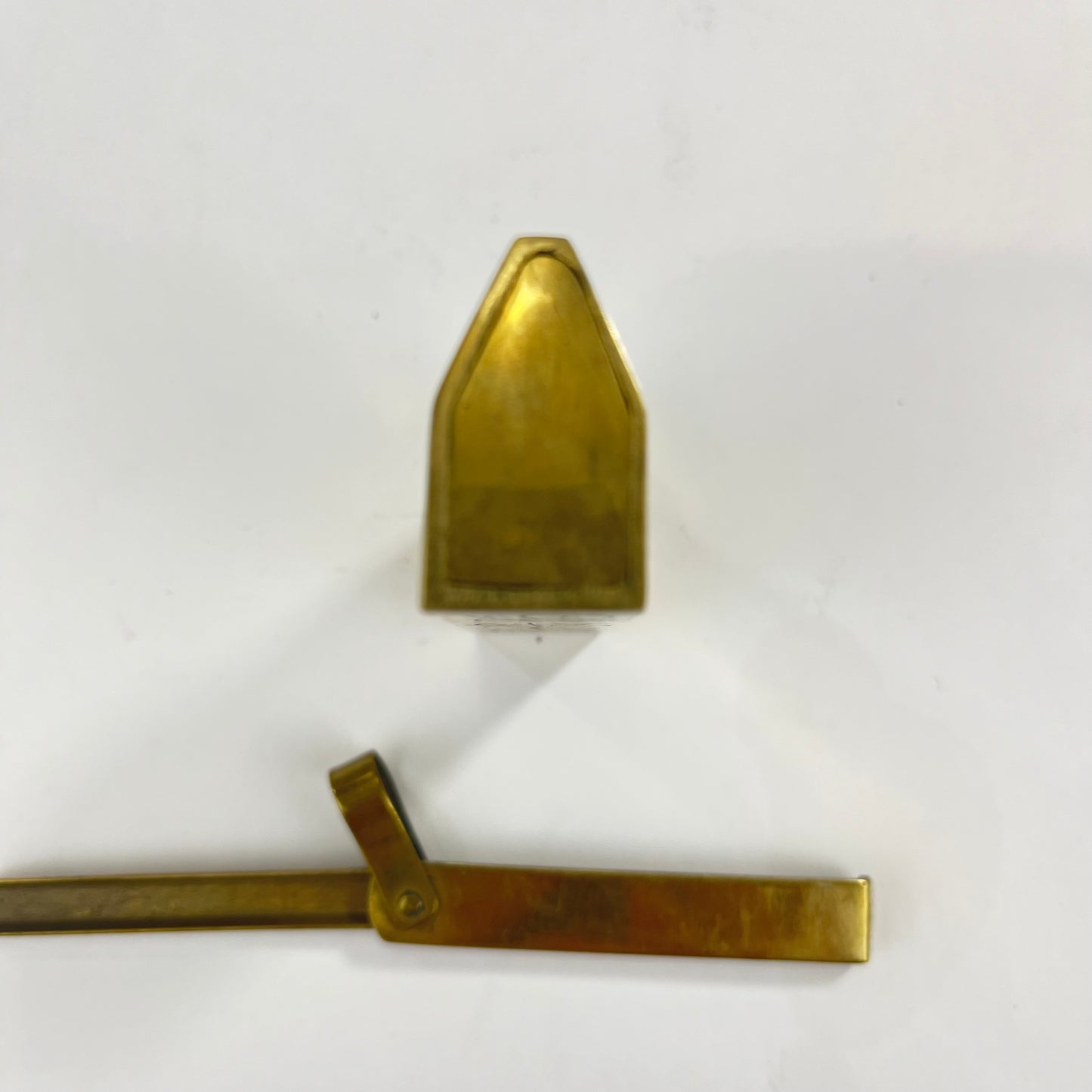 Vintage Chinese Cabinet or Chest Lock & Key Brass 1.5"