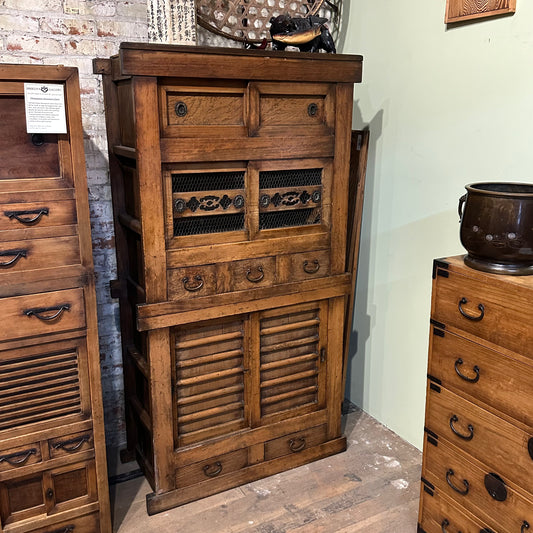 Antique Japanese Meiji Era Mizuya Kitchen Tansu 3ft
