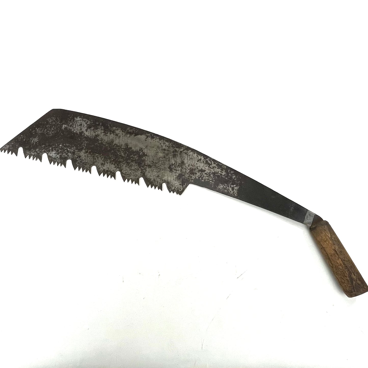 Antique Japanese Signed Saw Kataba Forged Iron Tool