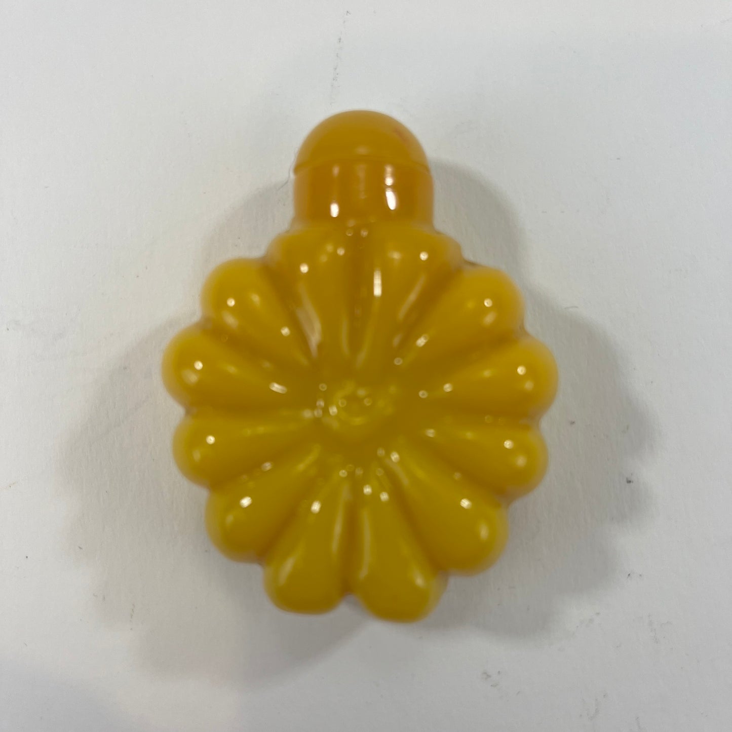 Vintage Chinese Yellow Glass Snuff Bottle 3"