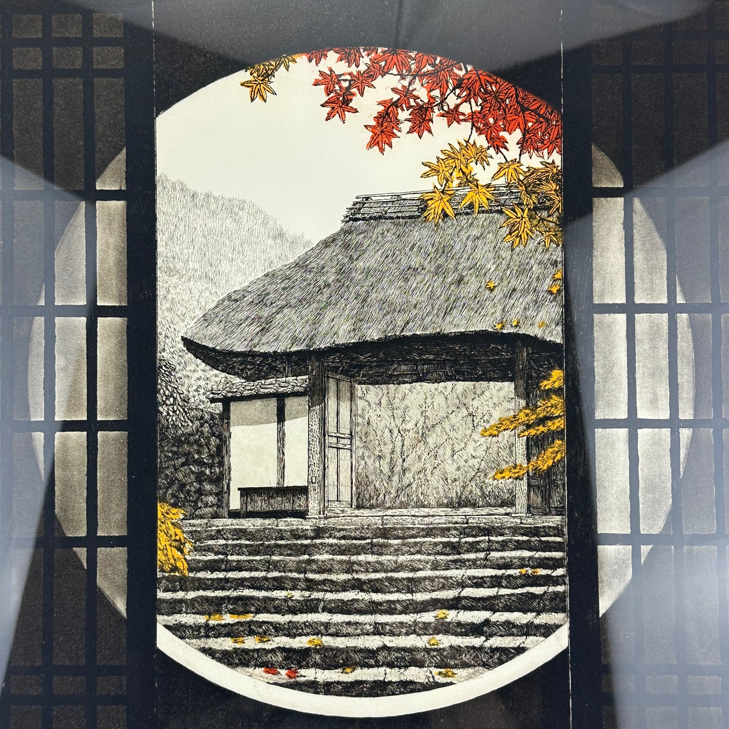 Original 2021 Limited Ed 19/150 Print by Hiroto Norikane (b1949) Shoji -21 (Gate) LS#037