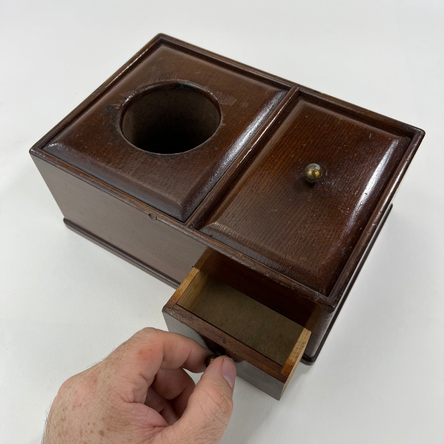 Japanese Tobakobon square w/drawer & compartments