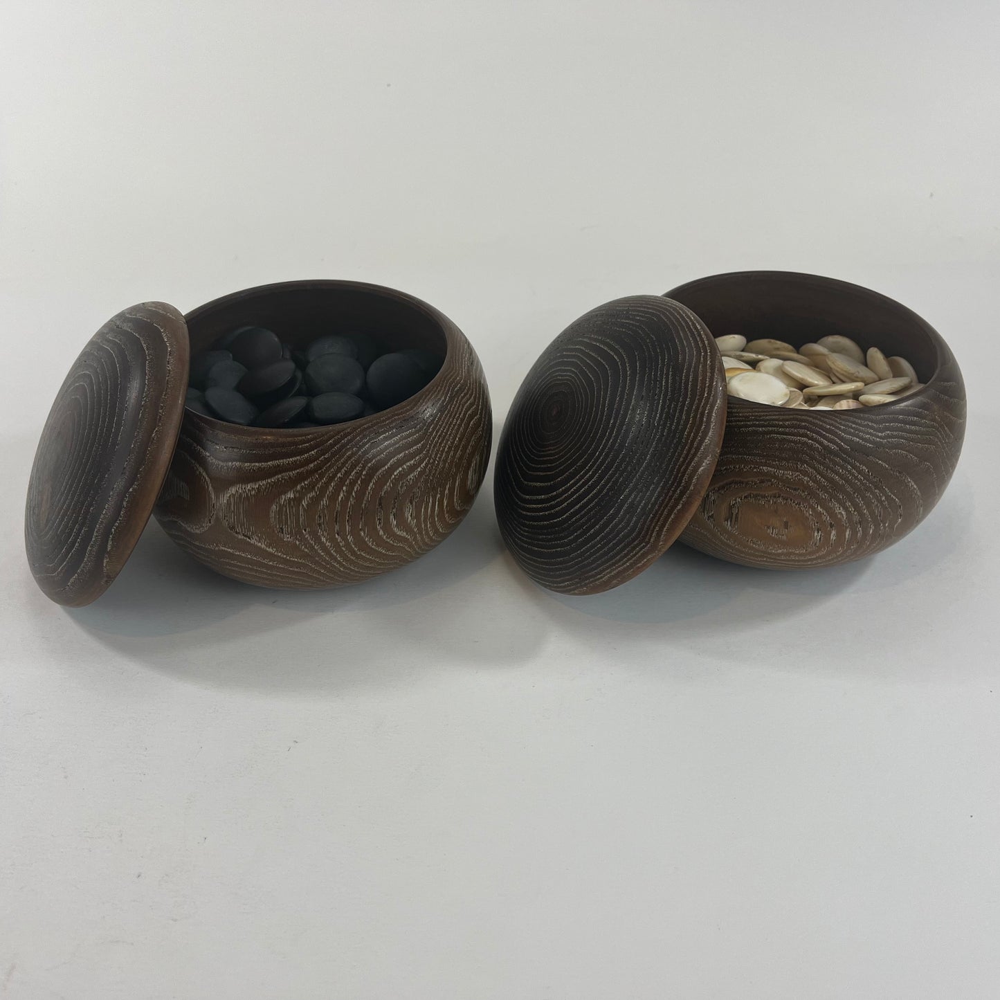 Vintage Go Stones Natural Shell & Slate w/ Keyaki Bowls