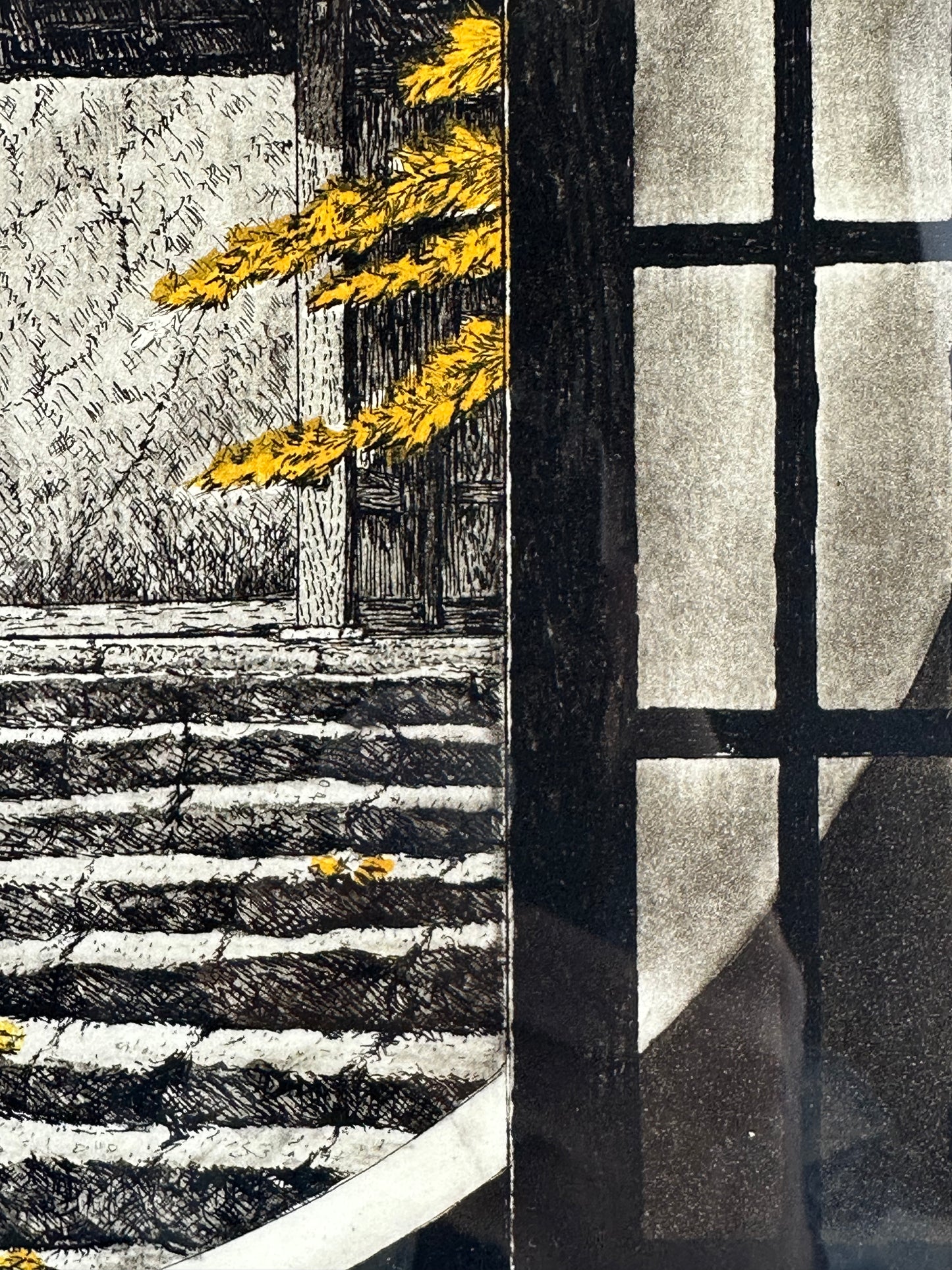 Original 2021 Limited Ed 19/150 Print by Hiroto Norikane (b1949) Shoji -21 (Gate) LS#037