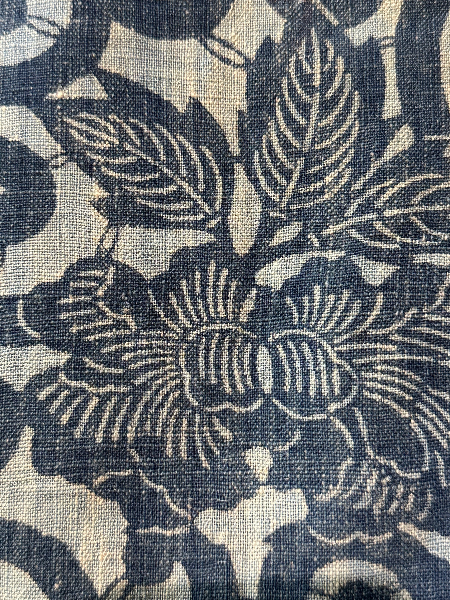 Antique Japanese 19th Century Textile - Katazome Indigo 48"x56" #67