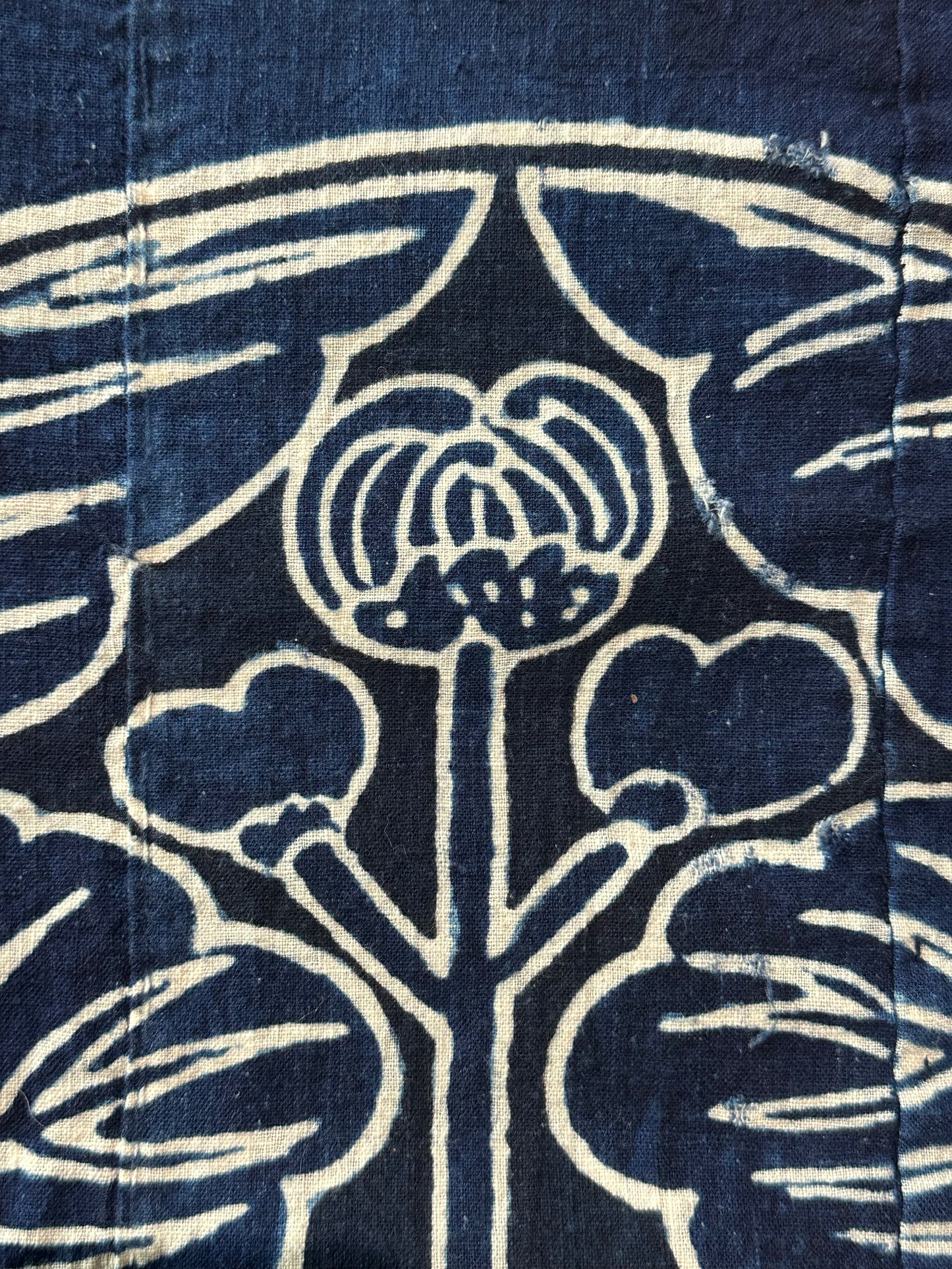 Antique Japanese 19th Century Textile - Tsutsugaki 54"x53" #110