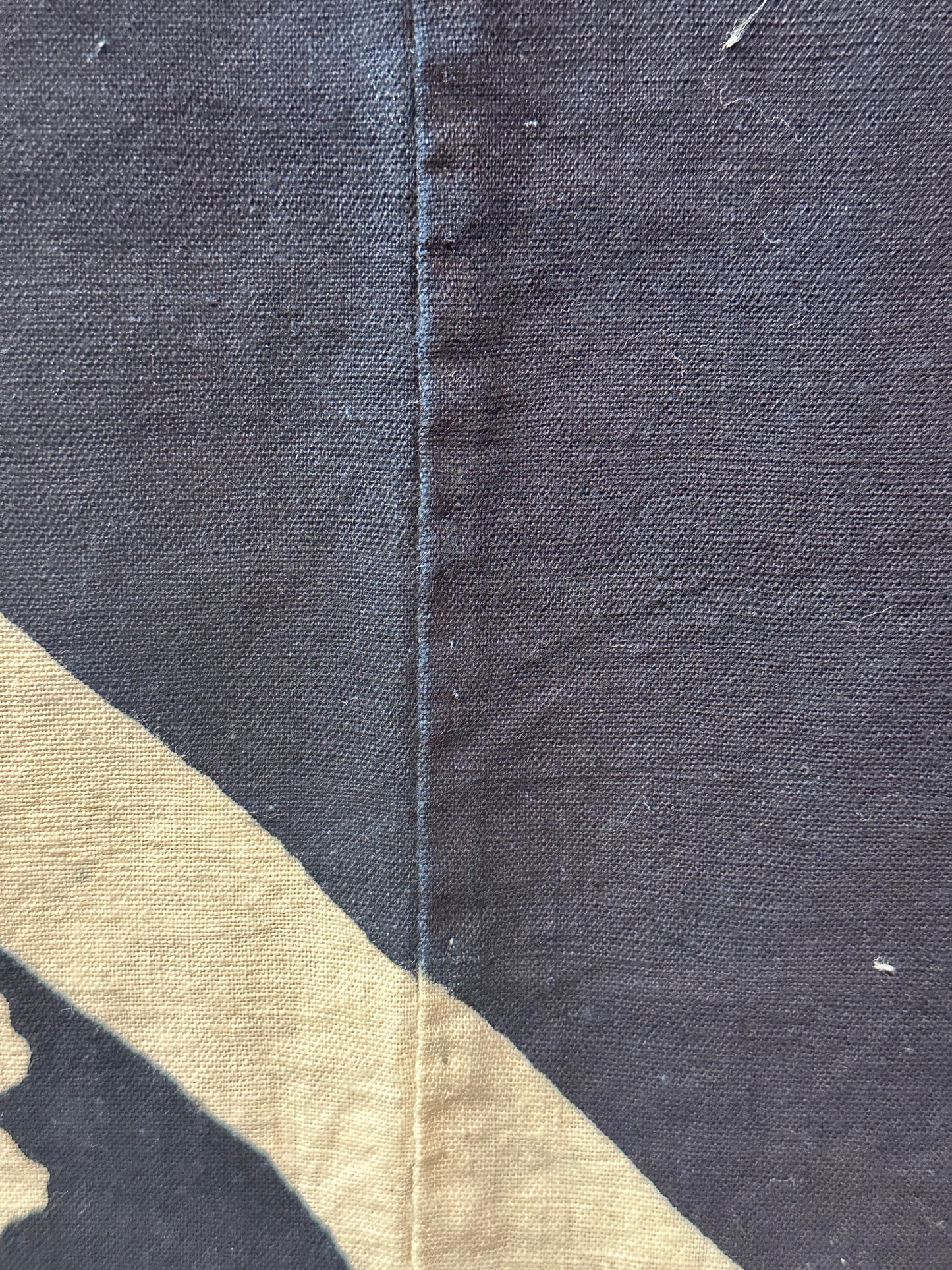 Antique Japanese 19th Century Textile Okodaka Crest - Tsutsugaki 37"x63” #100