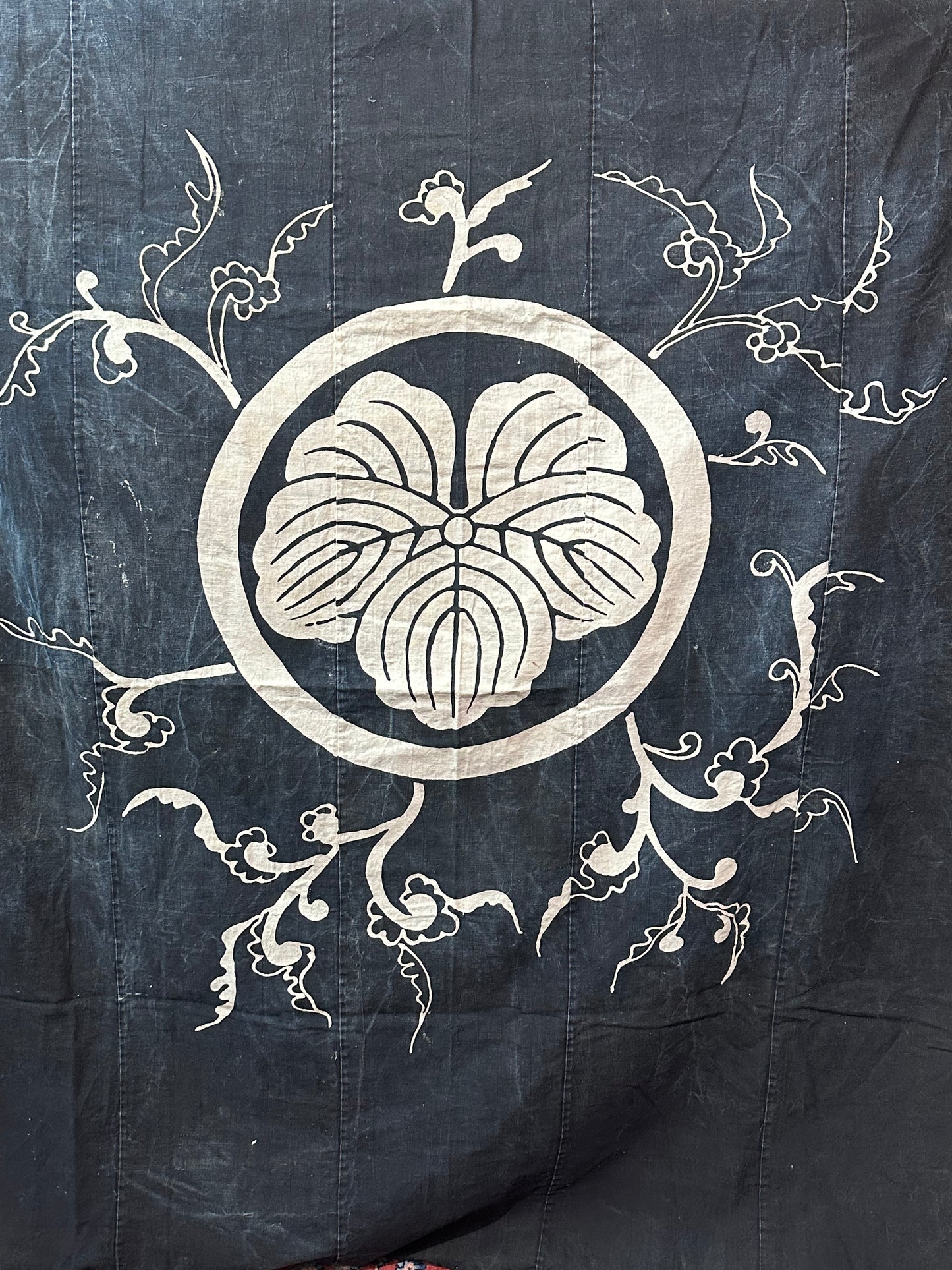 Antique Japanese 19th Century Textile - Tsutsugaki 70"x60"
