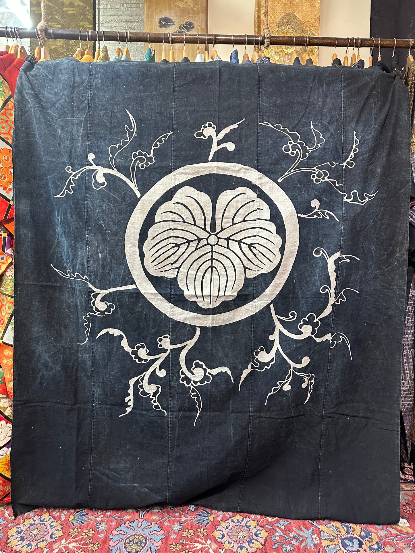 Antique Japanese 19th Century Textile - Tsutsugaki 70"x60"