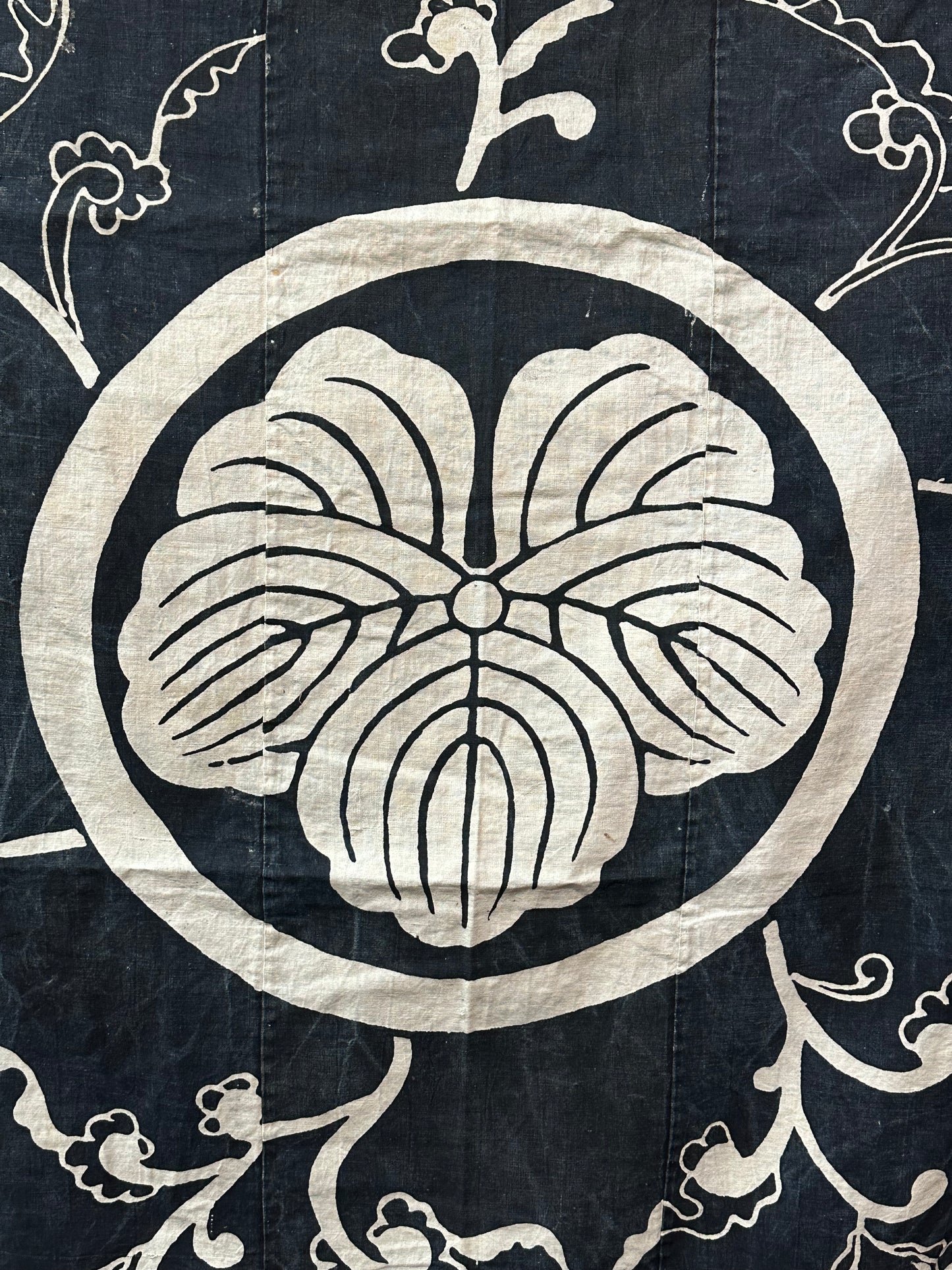Antique Japanese 19th Century Textile - Tsutsugaki 70"x60"