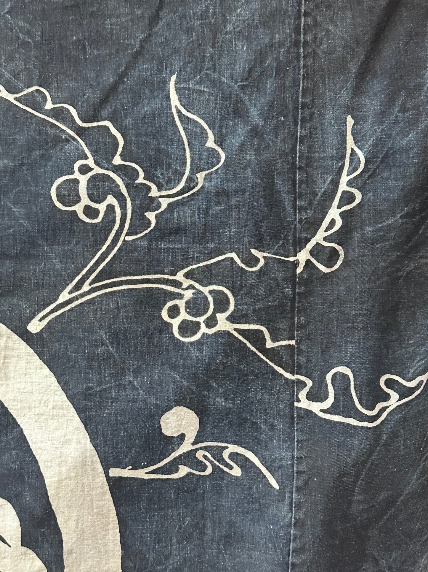 Antique Japanese 19th Century Textile - Tsutsugaki 70"x60"