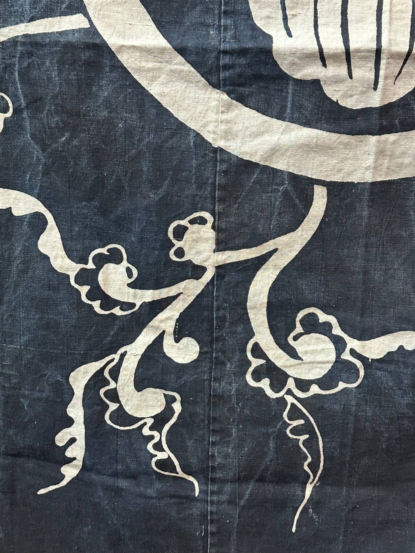 Antique Japanese 19th Century Textile - Tsutsugaki 70"x60"