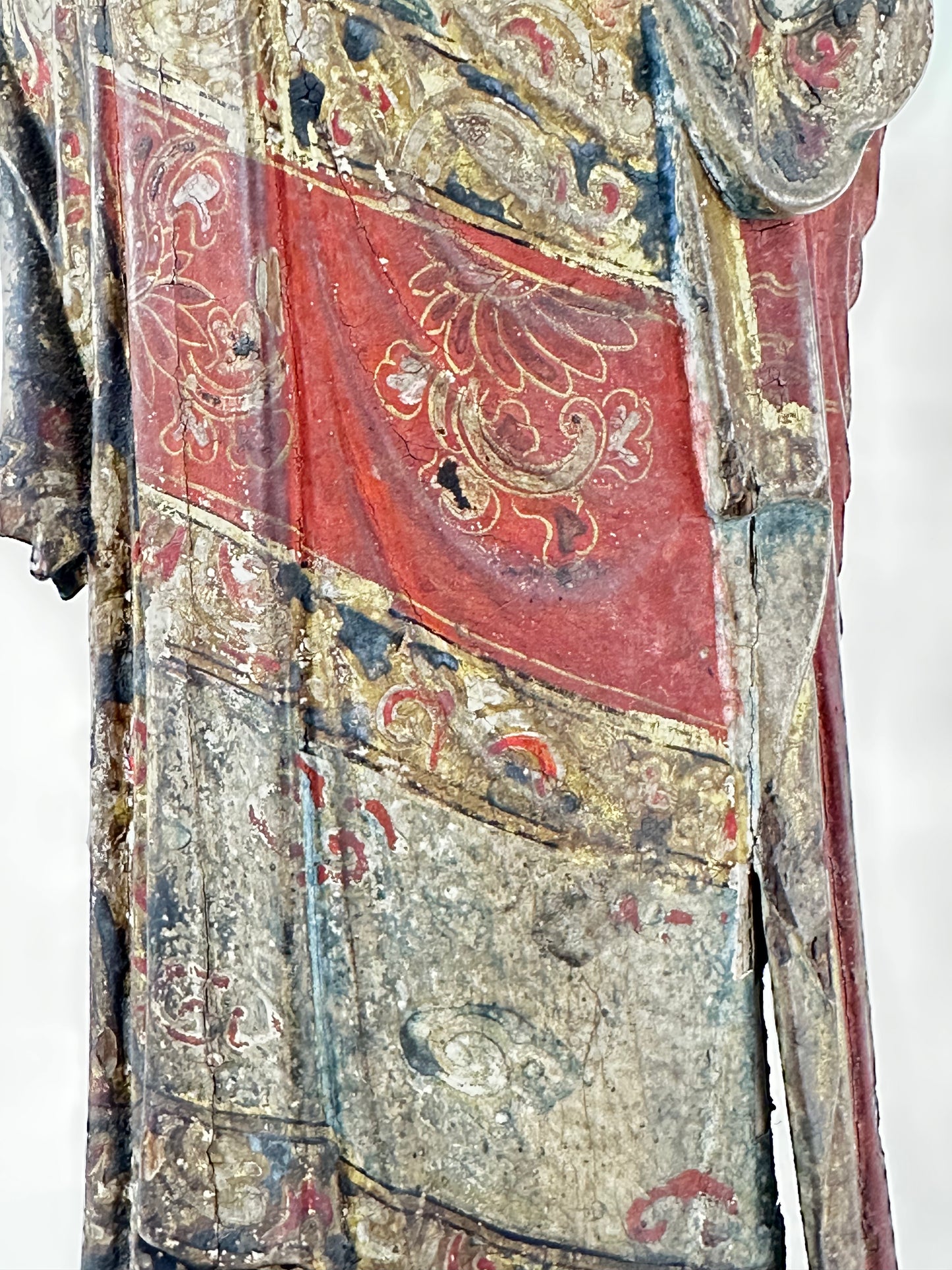 Antique Japanese 18th/19th Century Bodhisattva Buddhist Gilded Sculpture Standing LS#058