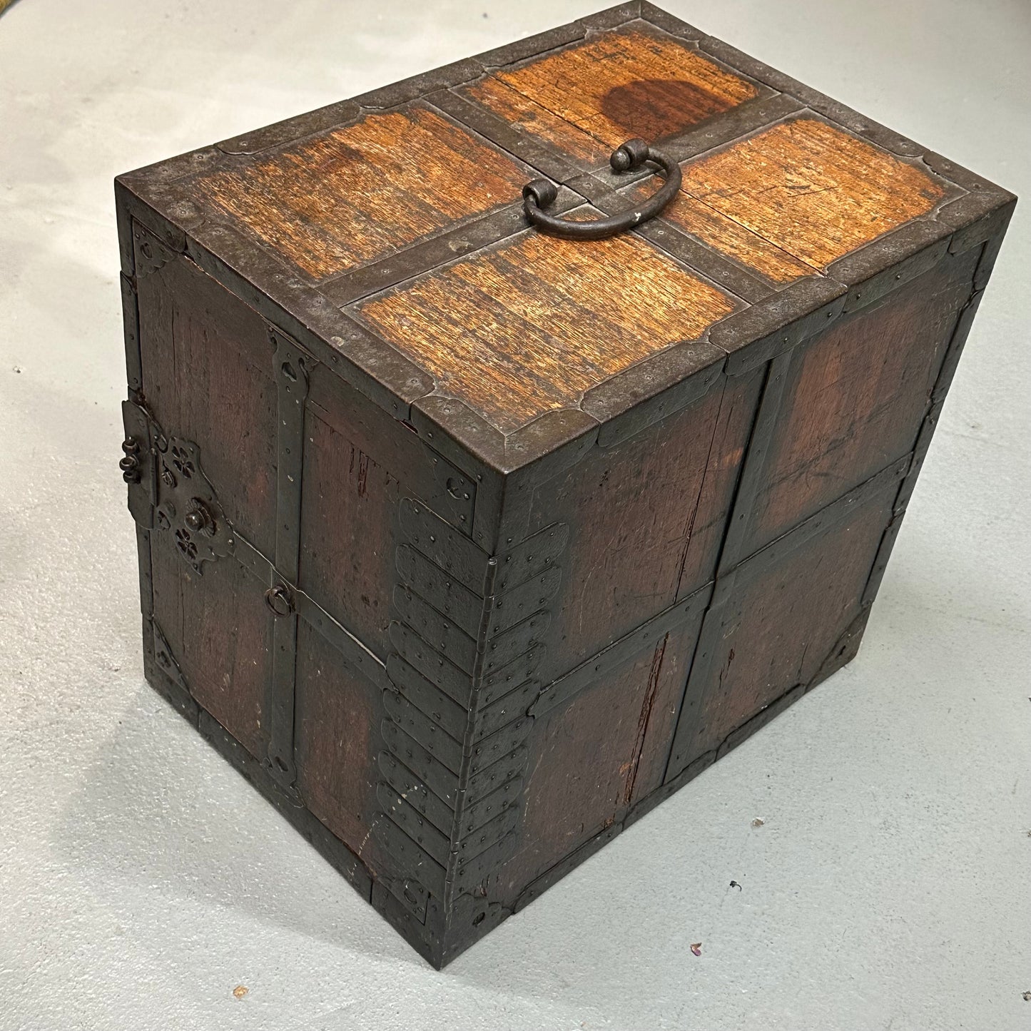 Rare Antique Japanese Edo Era (c1800's) Funadansu Ship's Tansu Chest 17"