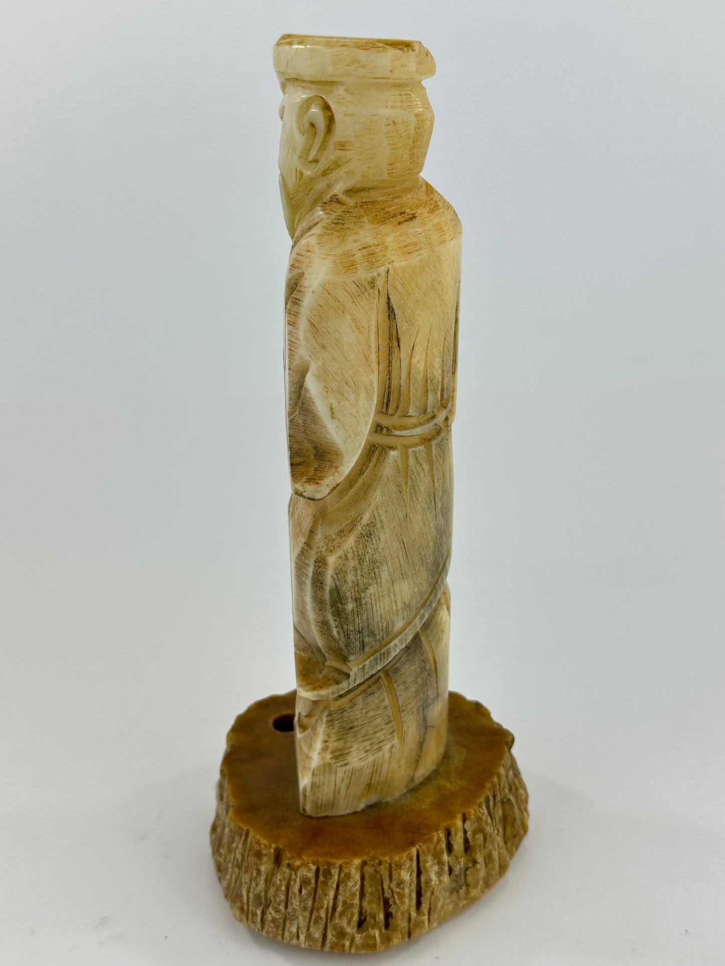 Vintage Chinese Stone Figure of Shoulao, God of Longevity ~8"