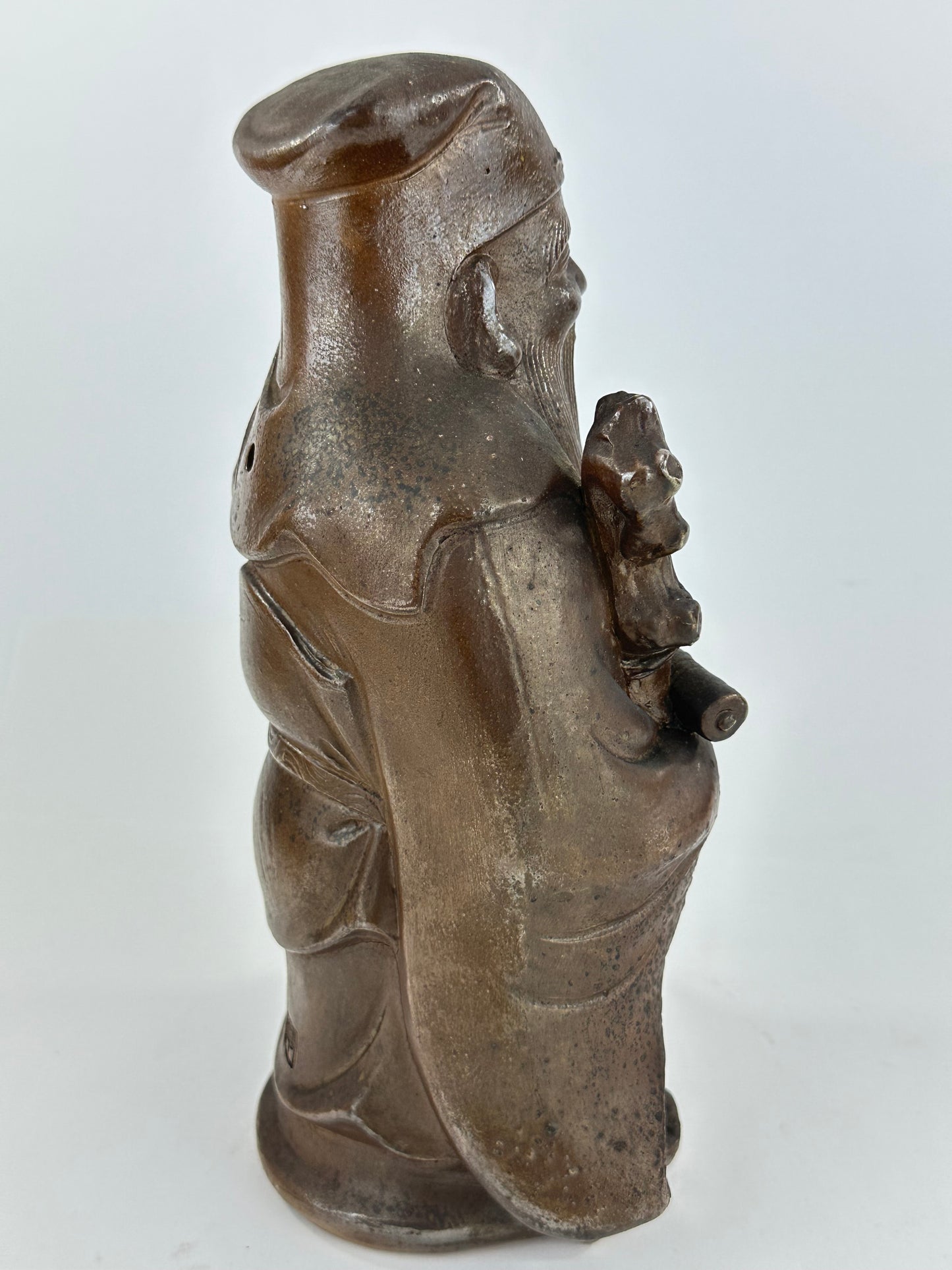 Vintage Chinese Ceramic Figure of Shoulao God of Longevity ~11"