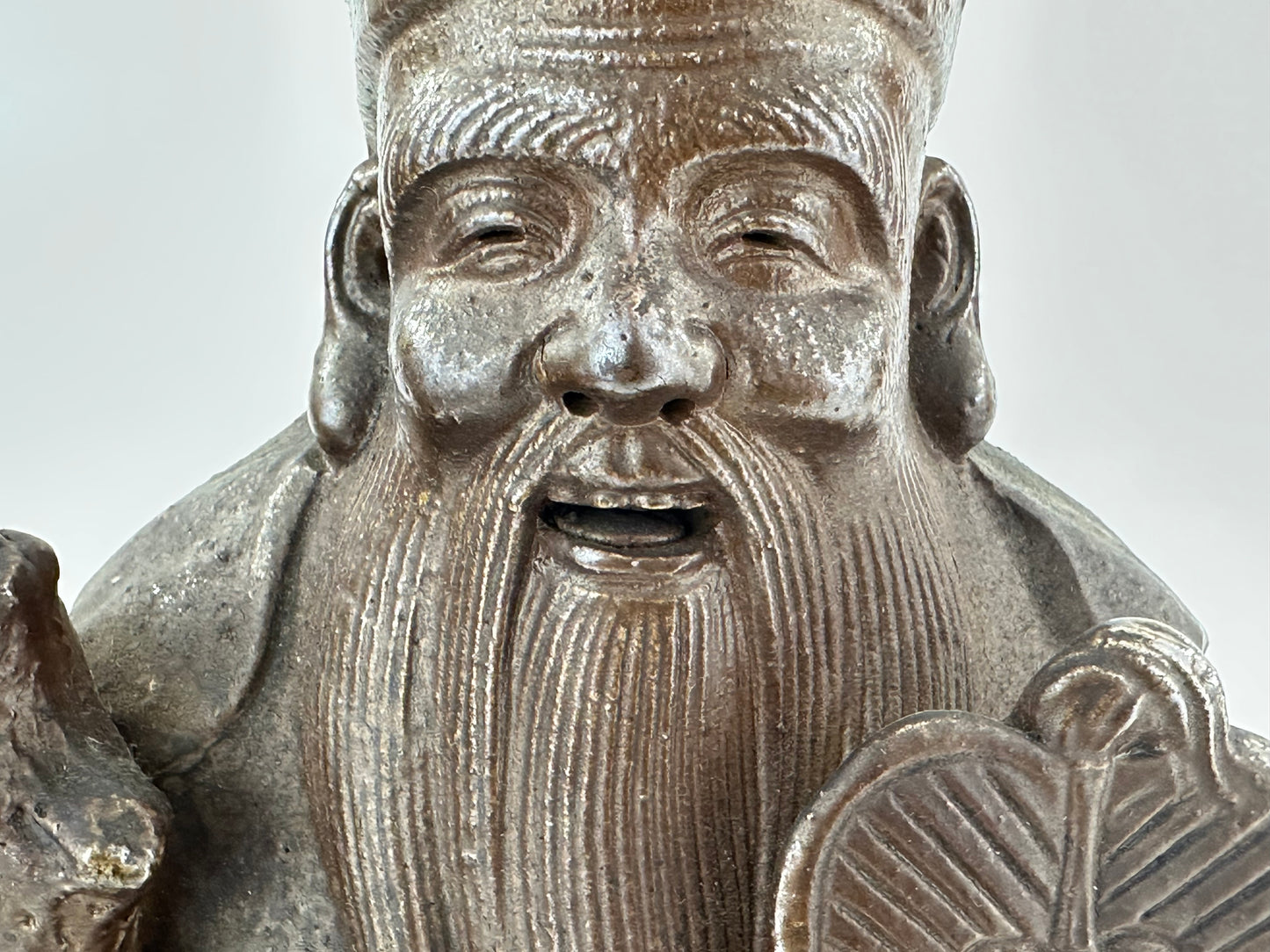 Vintage Chinese Ceramic Figure of Shoulao God of Longevity ~11"