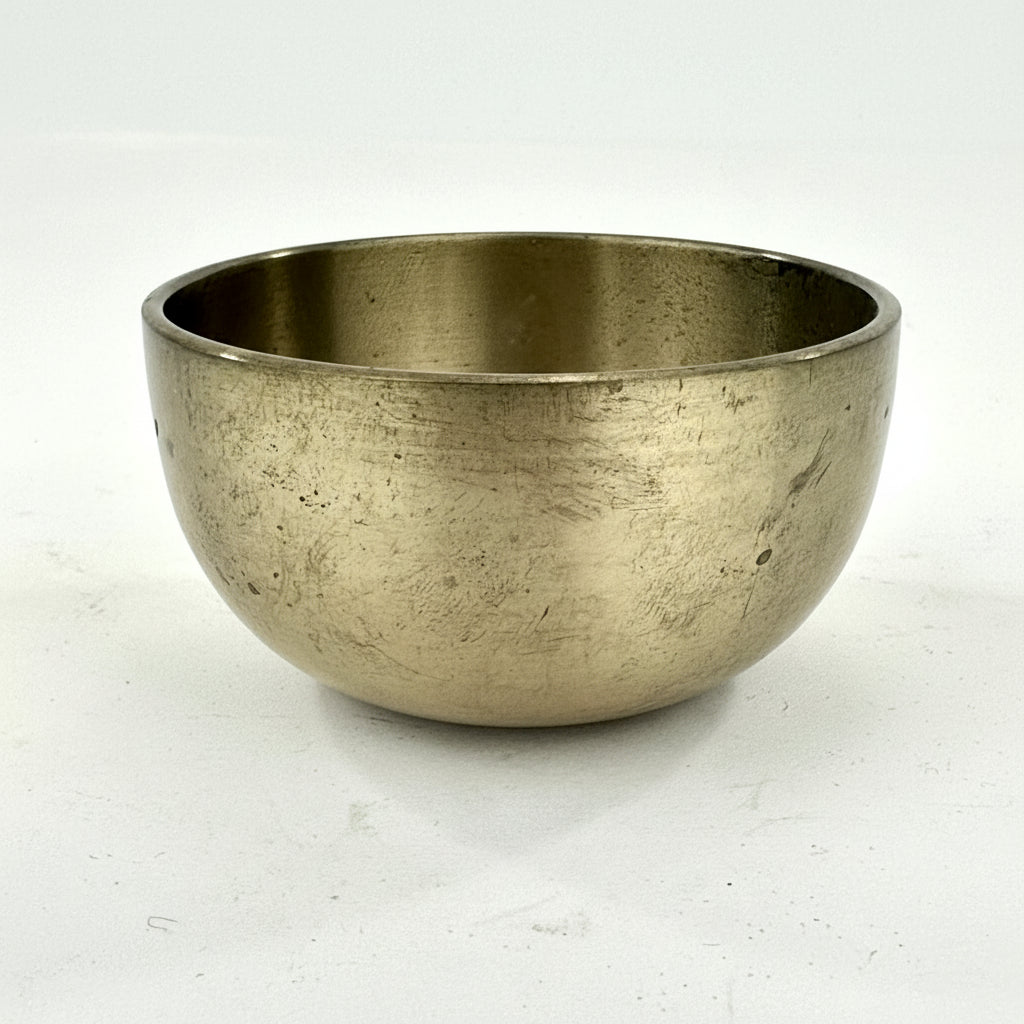 Vintage Japanese Hand-Forged Singing Bowl Meditation Bright Tone 3"W