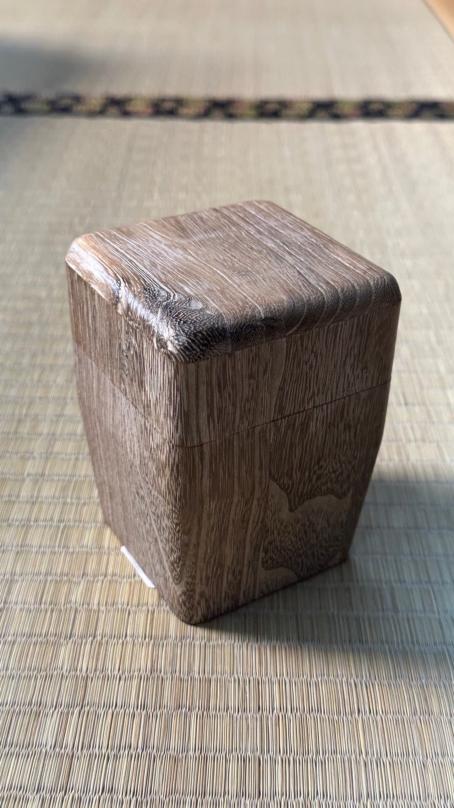 Vintage Japanese Aizu Kiri Paulownia Wood Tea Utensil Box 5 Inches Tall