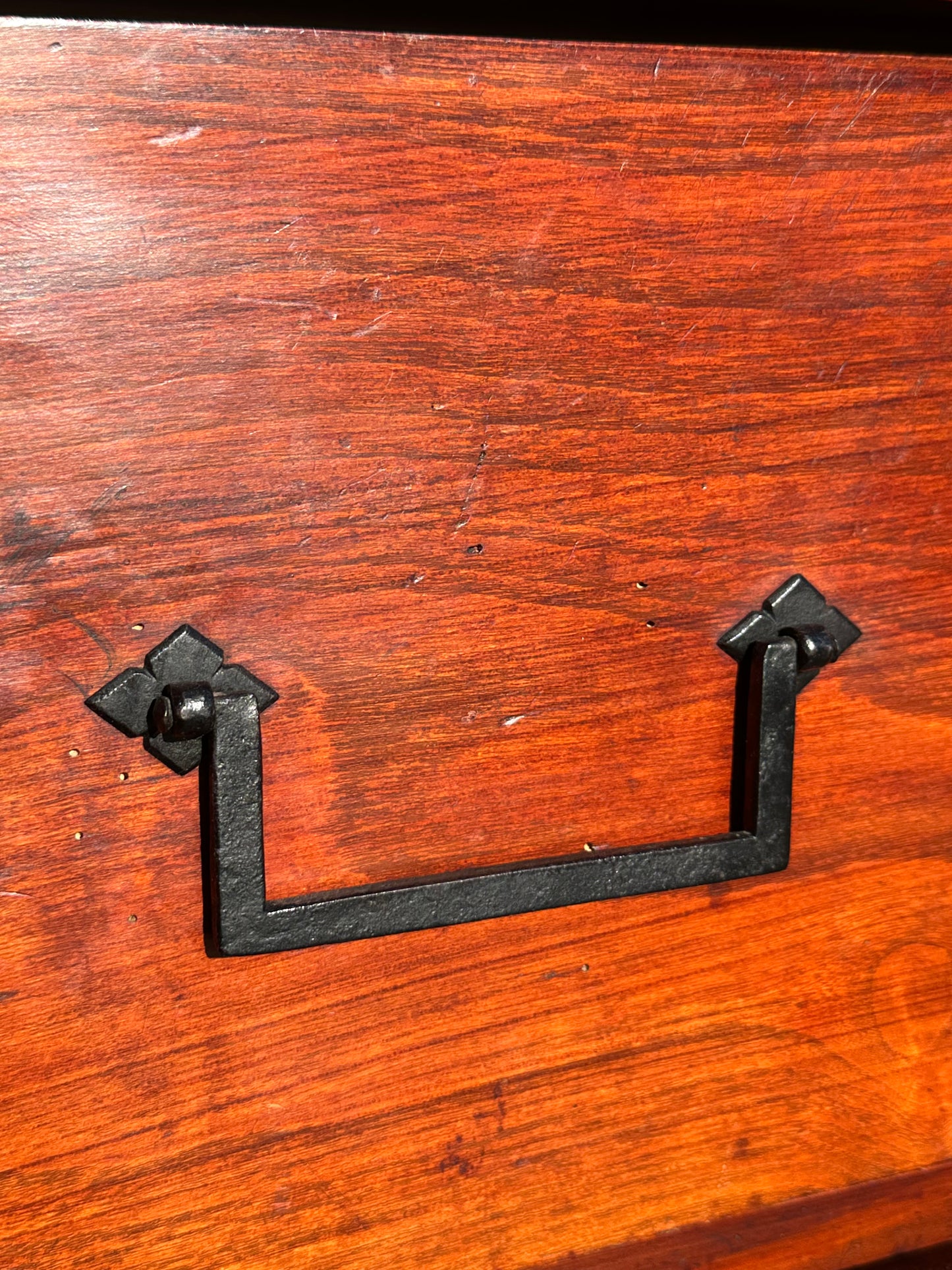 Antique Japanese Meiji Ishōdansu Kimono Tansu Chest Sugi Wood 38"H