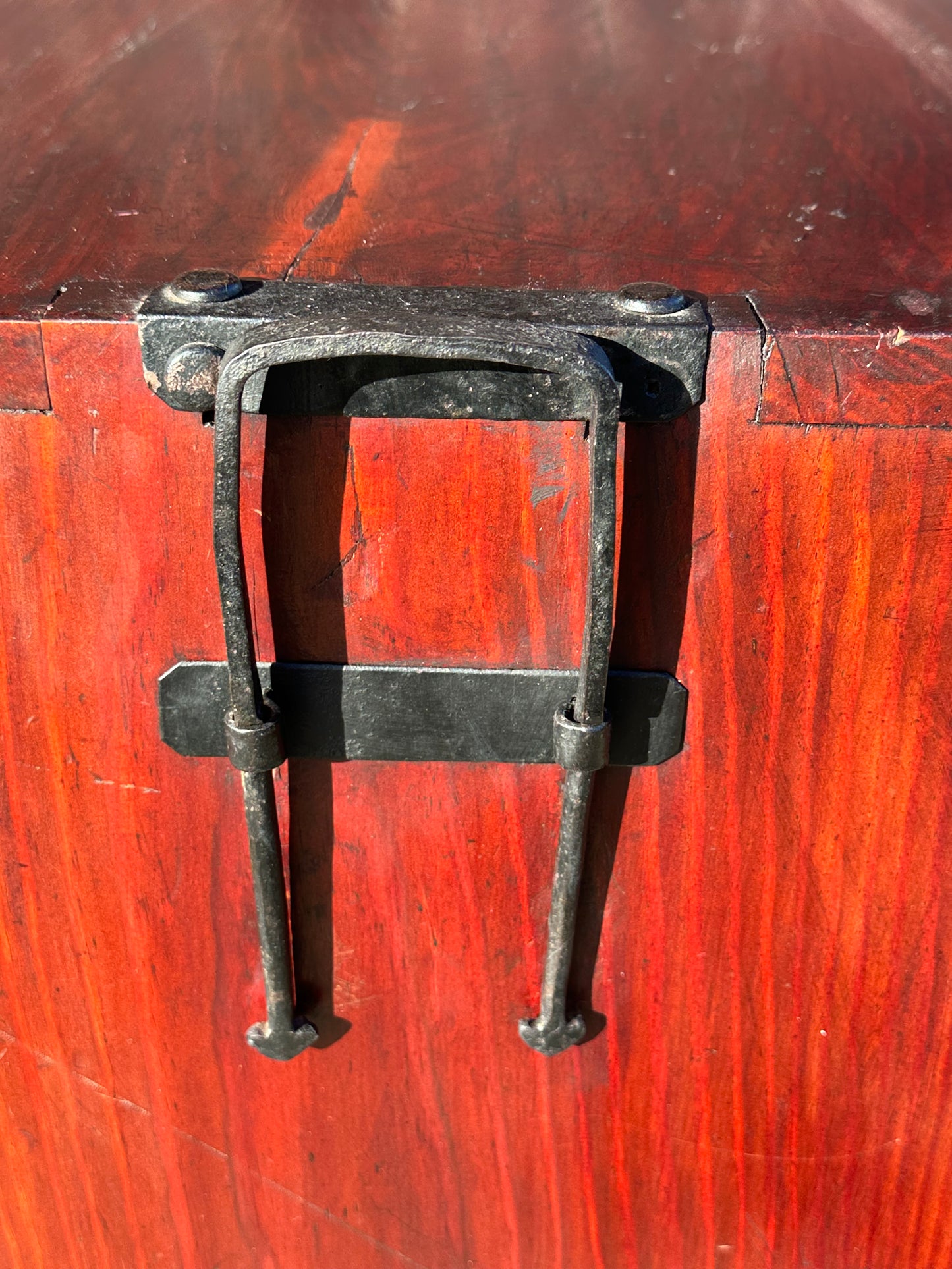 Antique Japanese Meiji Ishōdansu Kimono Tansu Chest Sugi Wood 38"H