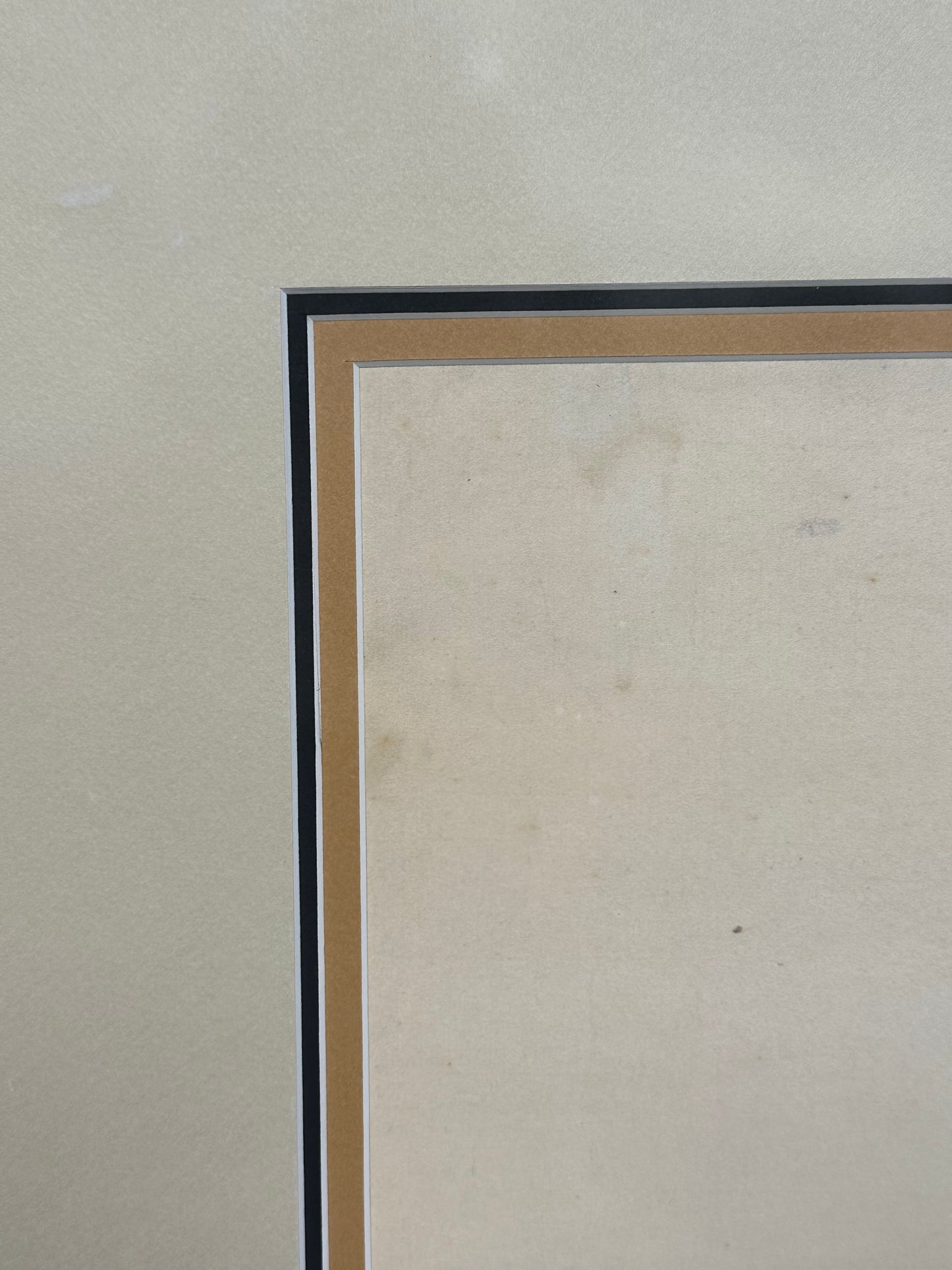 Antique Japanese Hand-Painted Hanging Scroll of Quan Yin (Kannon) 61"H