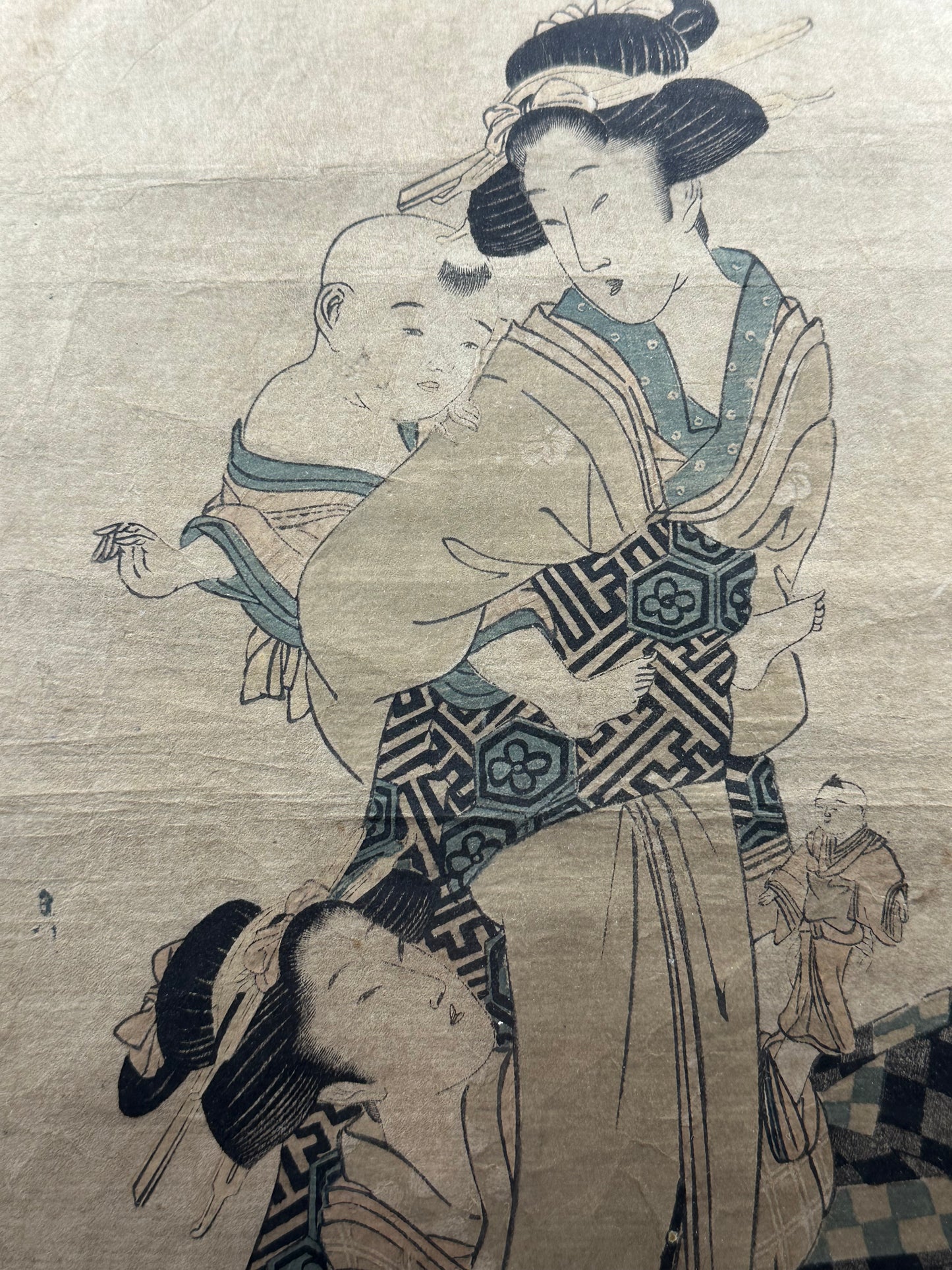 Original Japanese Woodblock c1830's Print by Kikukawa Eizan (1787–1867)