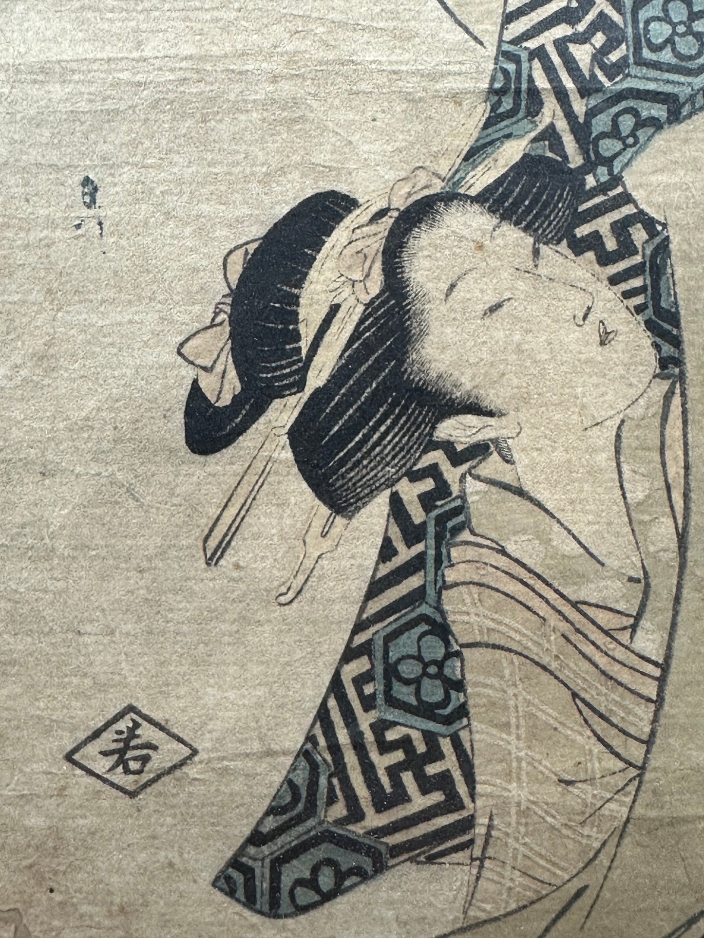 Original Japanese Woodblock c1830's Print by Kikukawa Eizan (1787–1867)