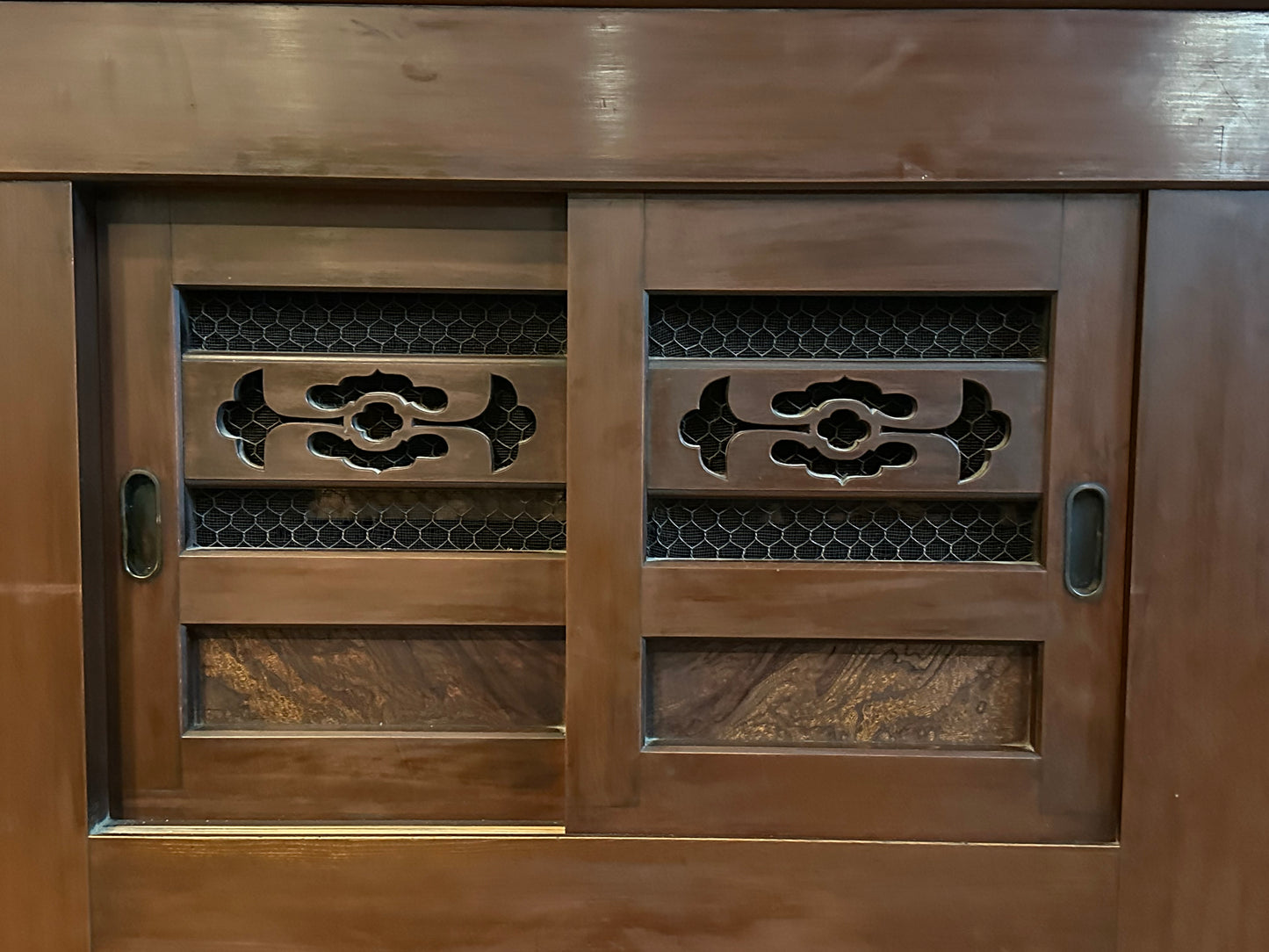 Antique Japanese Meiji Era c1880's Mizuya Kitchen Tansu 6ft