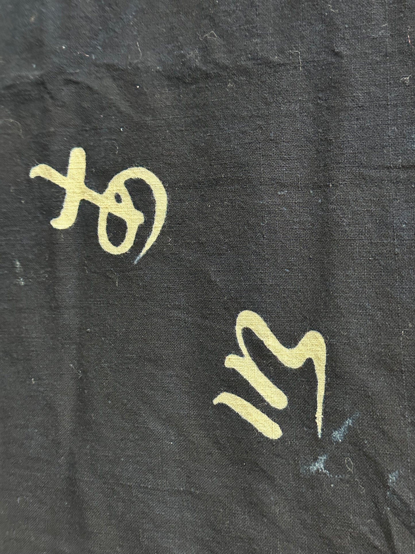 Antique Japanese 19th Century Textile - Tsutsugaki 38"x40" Abalone #106