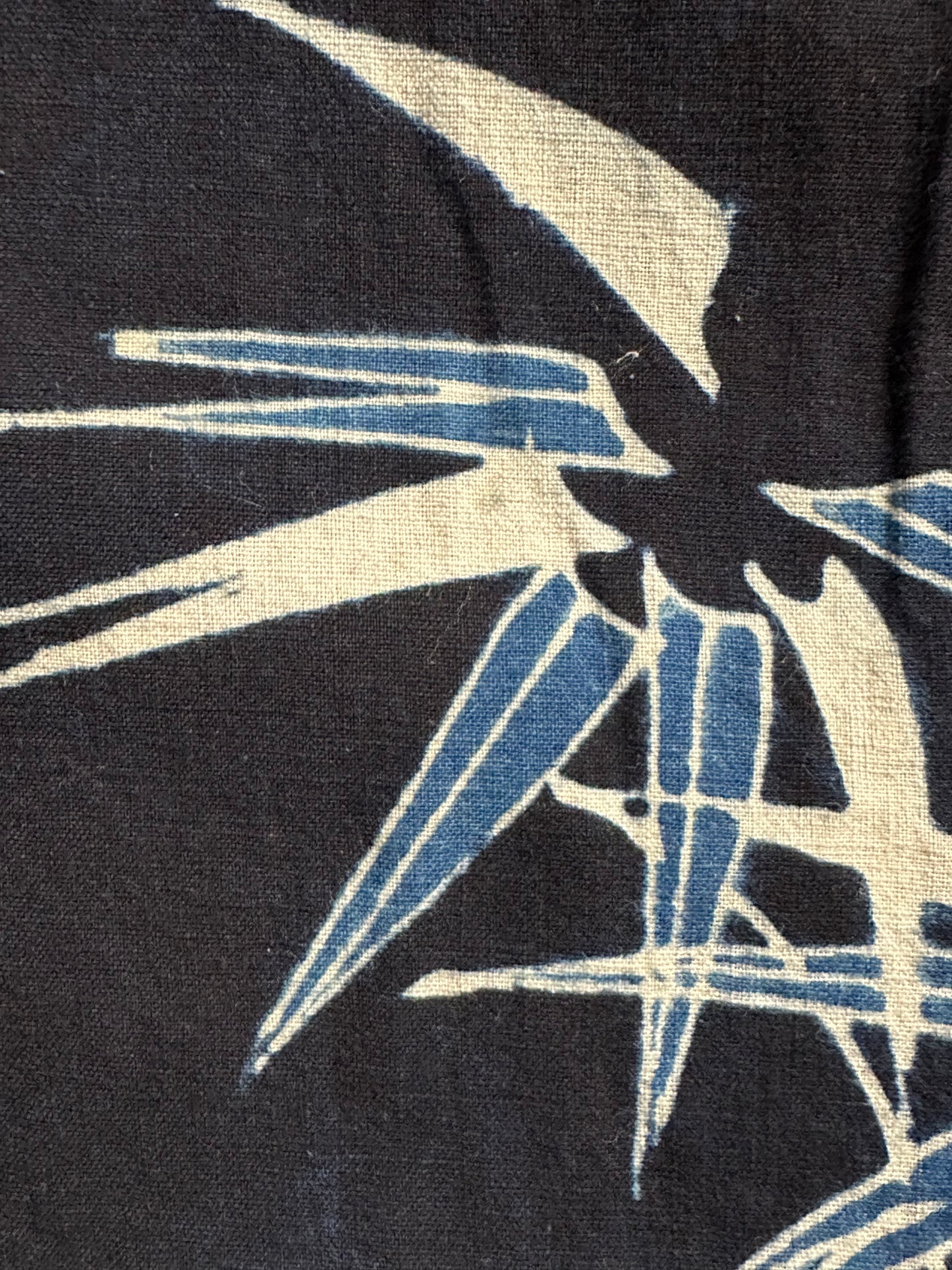 Antique Japanese 19th Century Textile Bamboo & Plum Tsutsugaki 50"x57" #28