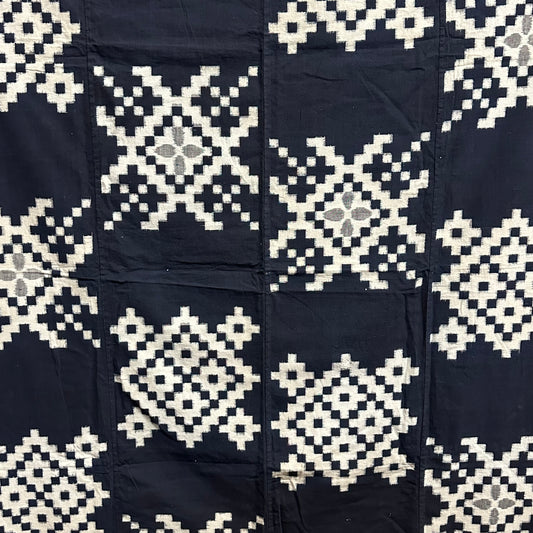 Antique Japanese 19th Century Textile - Kasuri Indigo 51"x64" Ikat #75