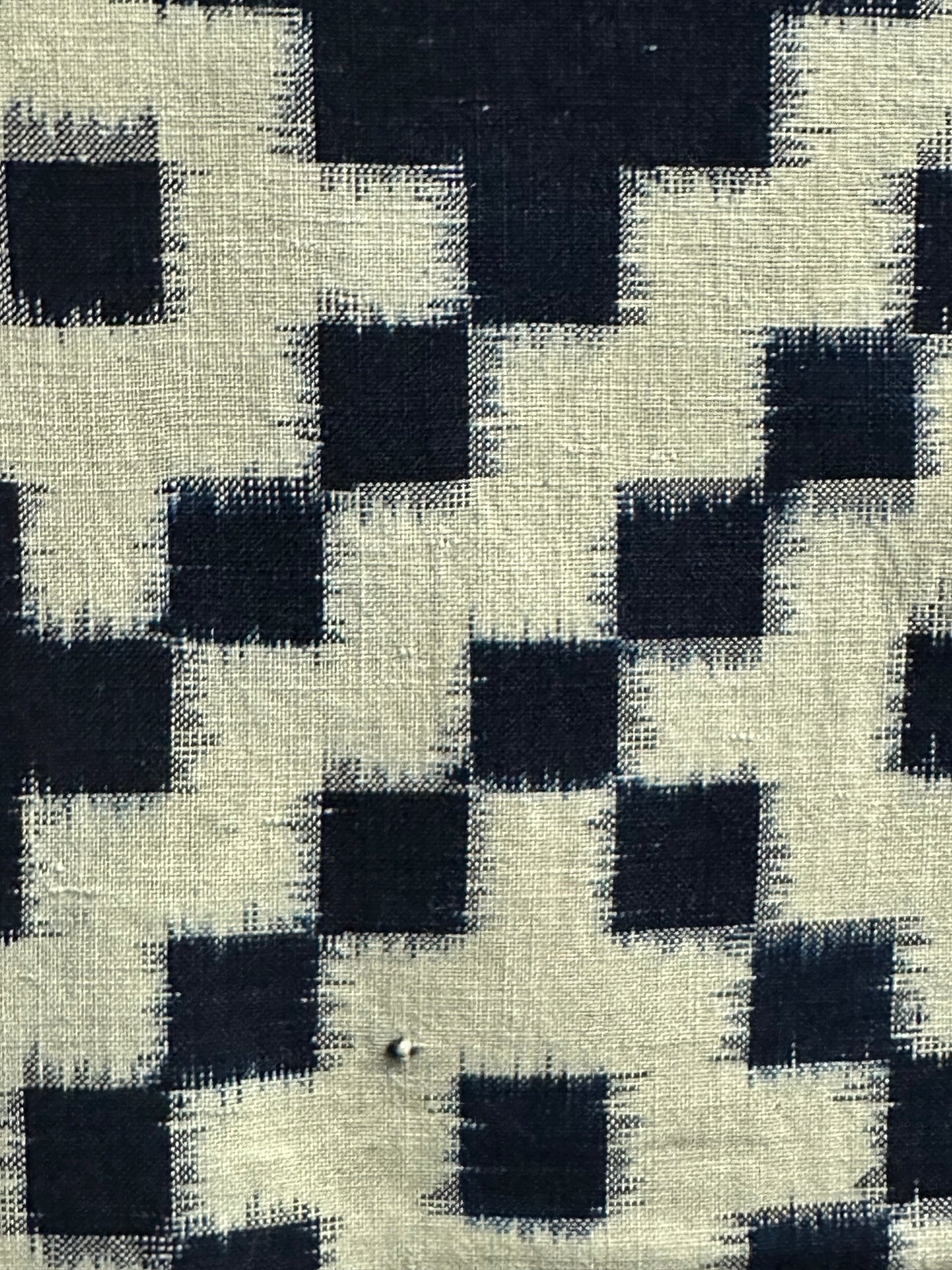 Antique Japanese 19th Century Textile - Kasuri Indigo 51"x64" Ikat #75